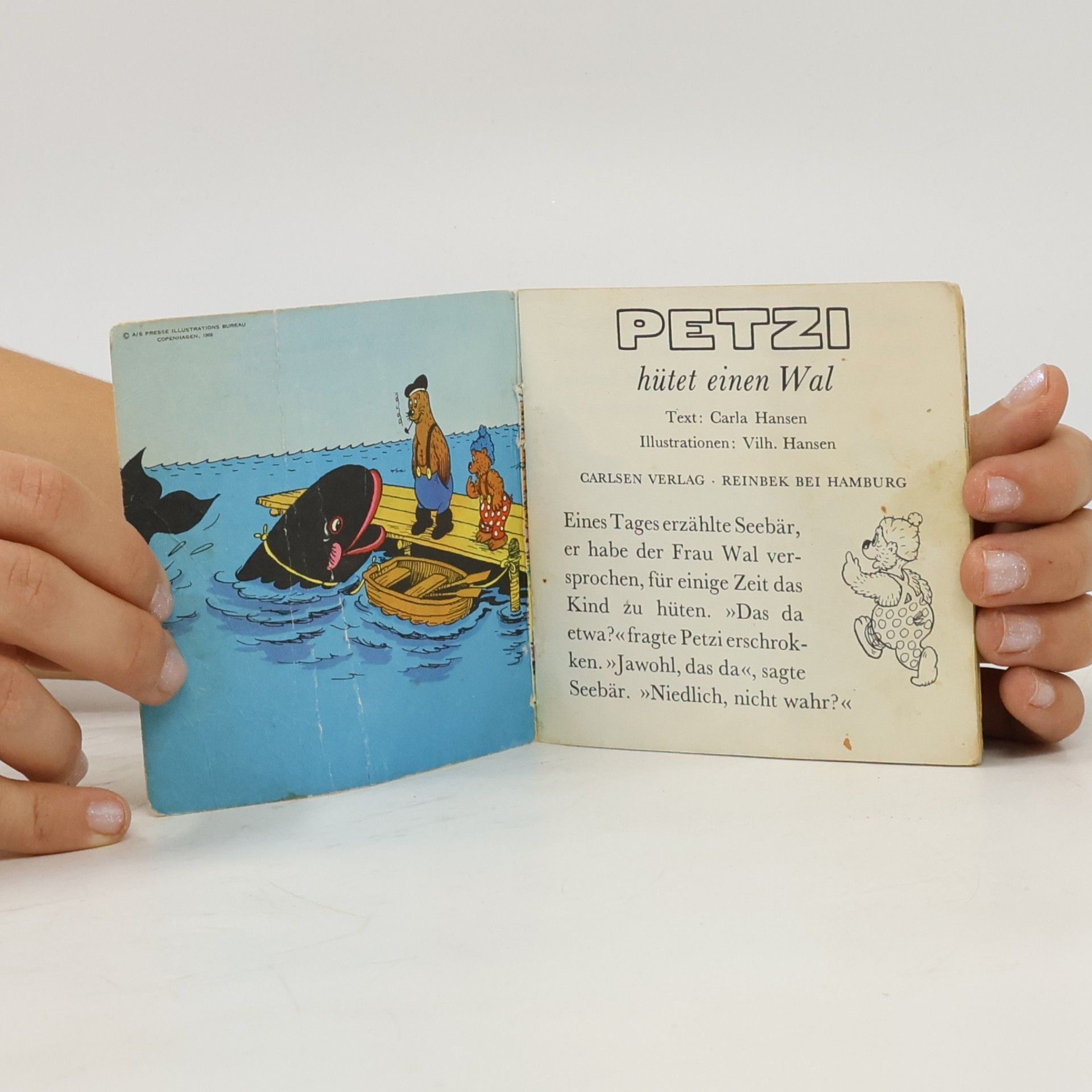 Carla Hansen Pixi Buch - 112: Petzi hütet einen Wal