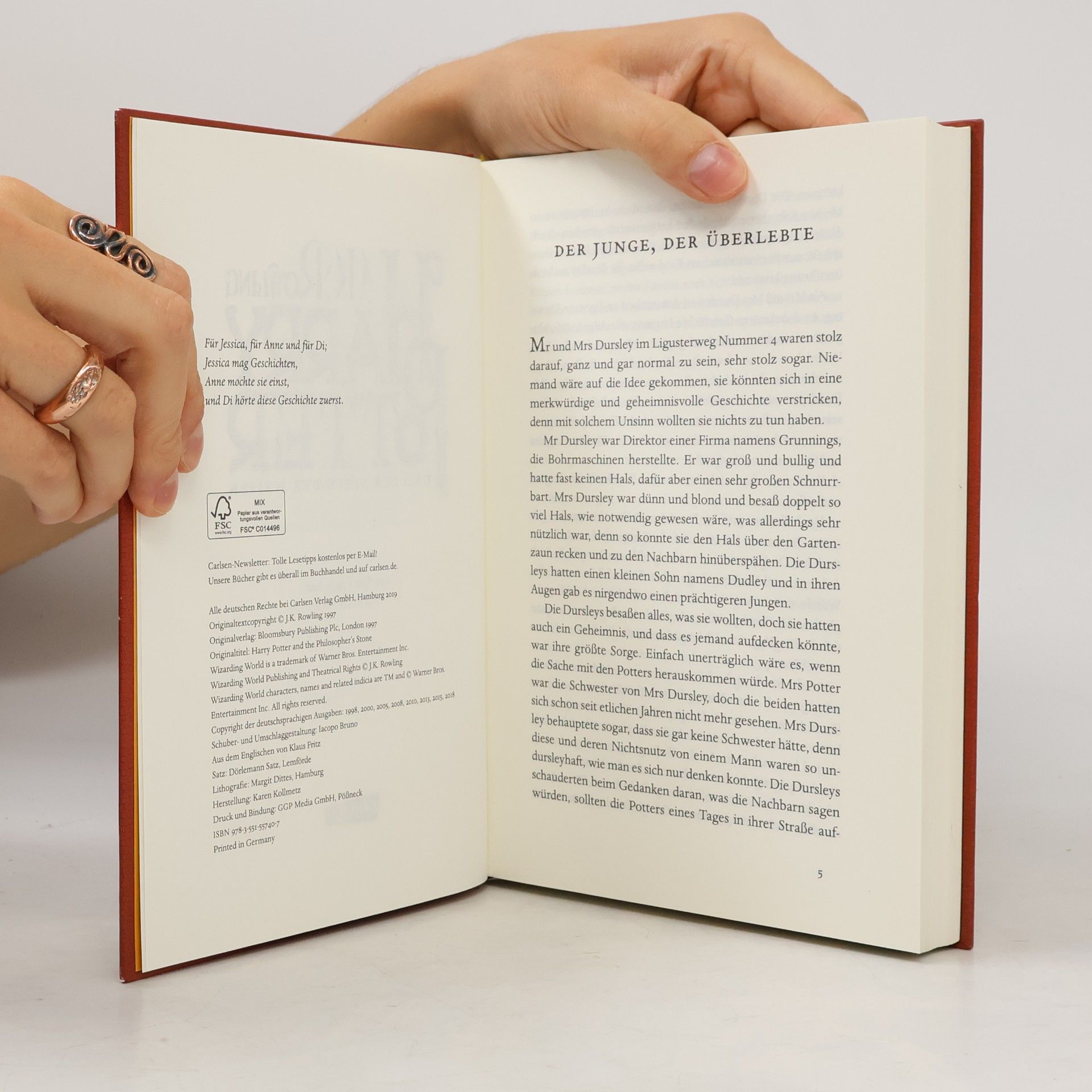 J. K. Rowling Harry Potter und der Stein der Weisen