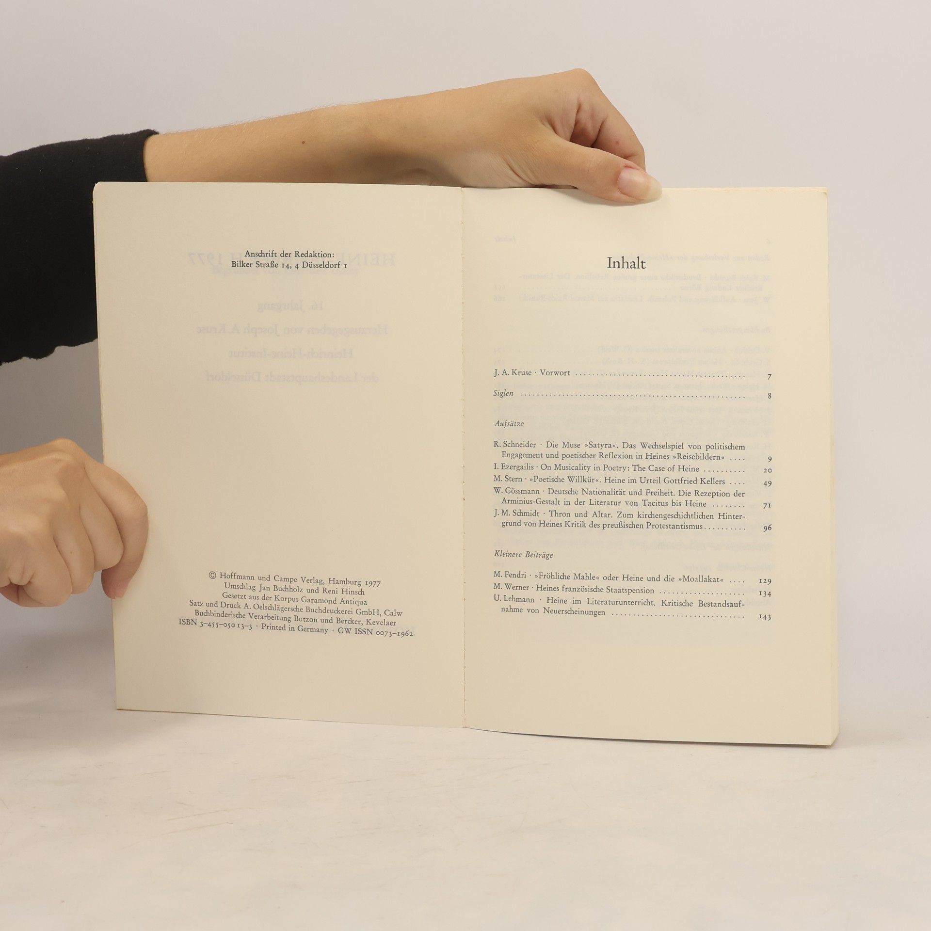 Various authors Heine Jahrbuch '77