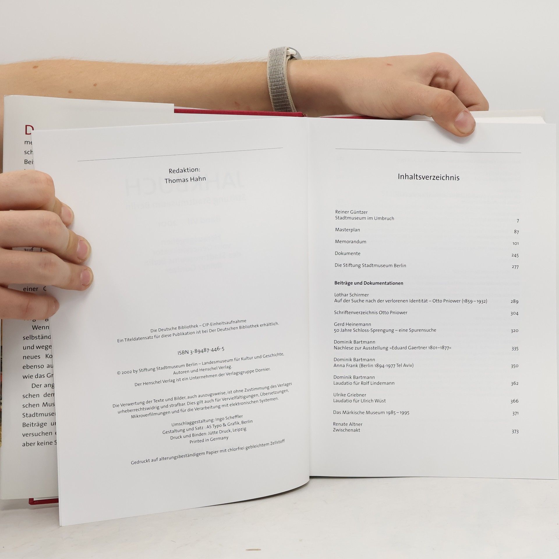 Jahrbuch Stiftung Stadtmuseum Berlin