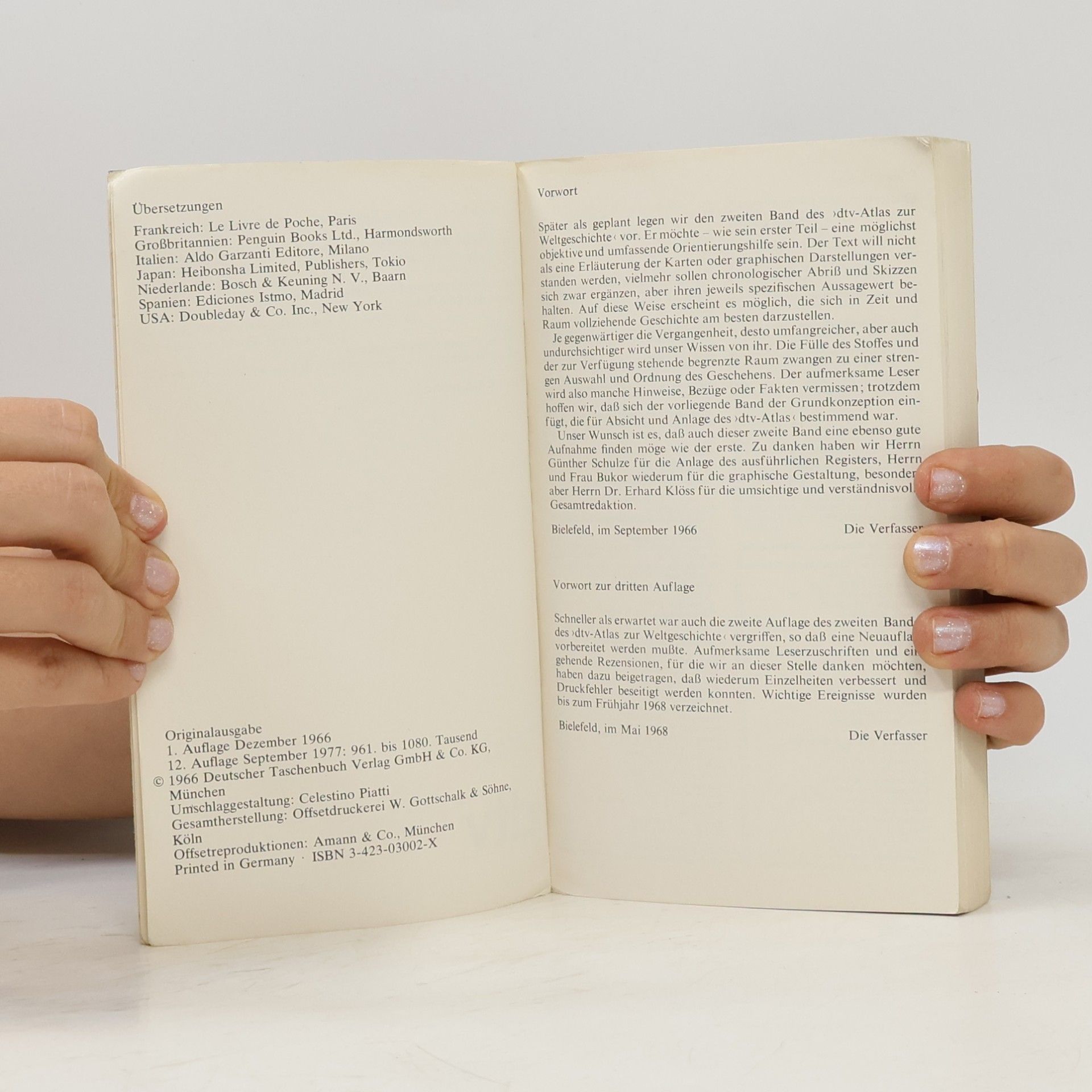 Hermann Kinder Dtv-Atlas zur Weltgeschichte. Band 2