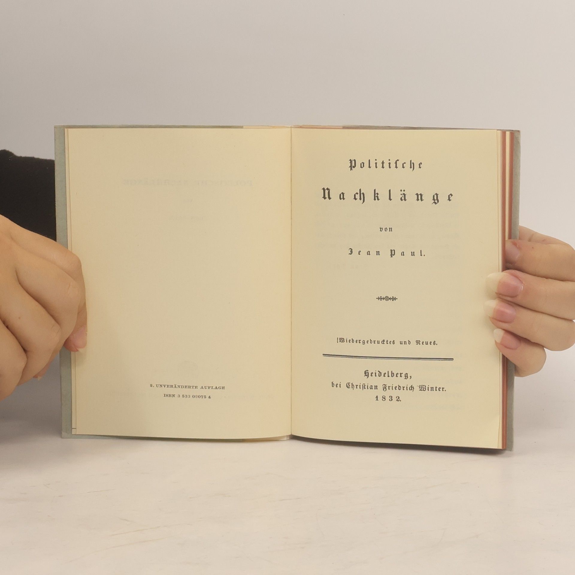 Jean Paul Politische Nachklänge
