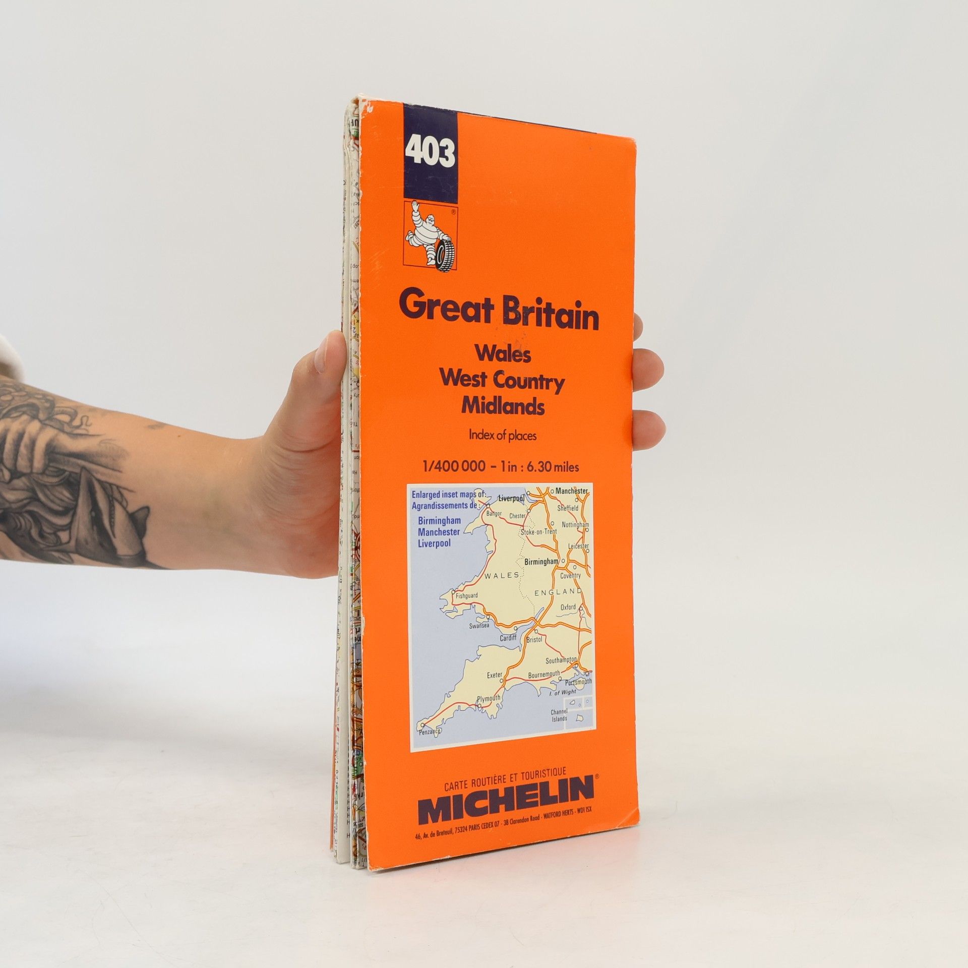 Pneu Michelin (Firm) Michelin Wales/West Country/Midlands, Great Britain Map No. 403 (Michelin Maps & Atlases)