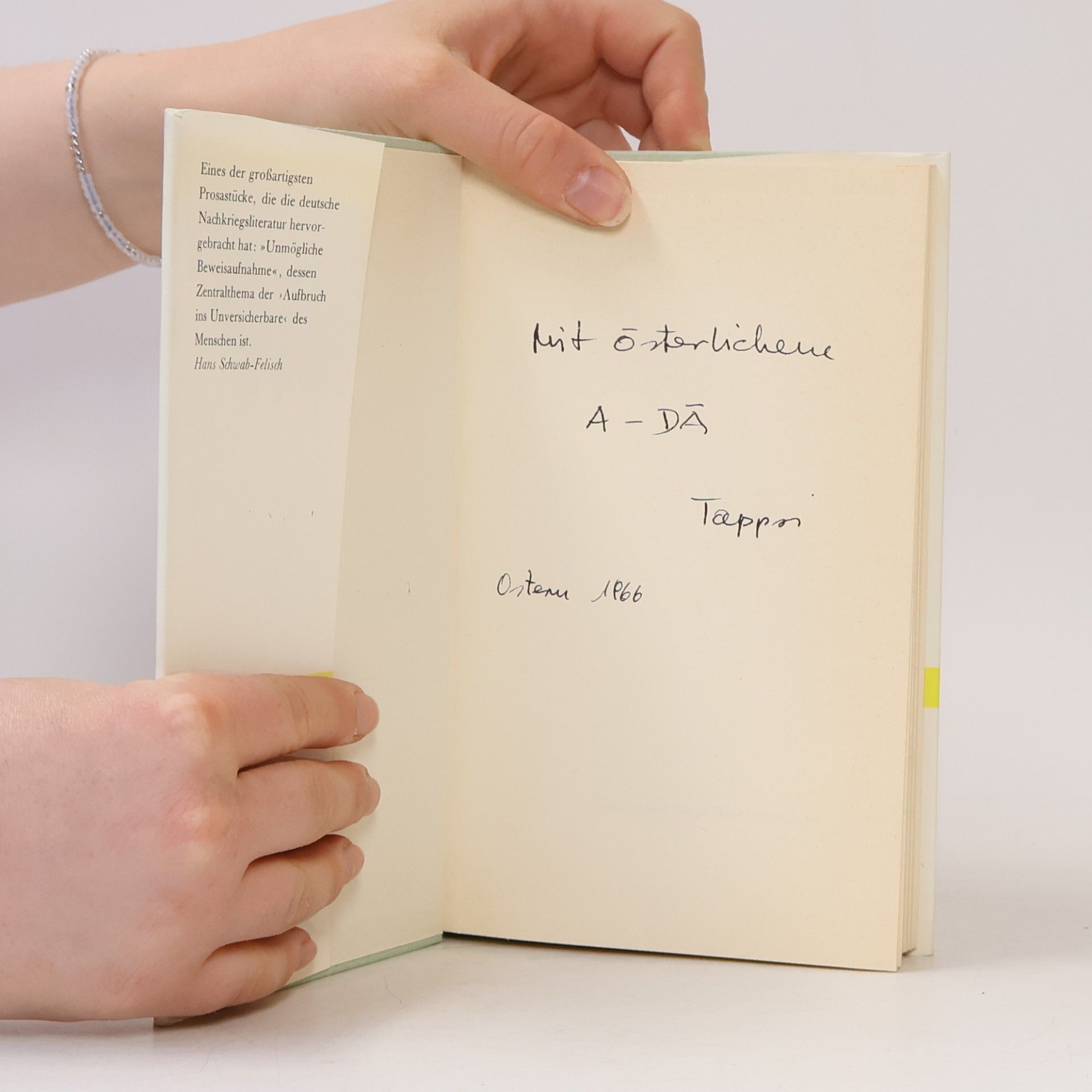 Hans Erich Nossack Unmögliche Beweisaufnahme