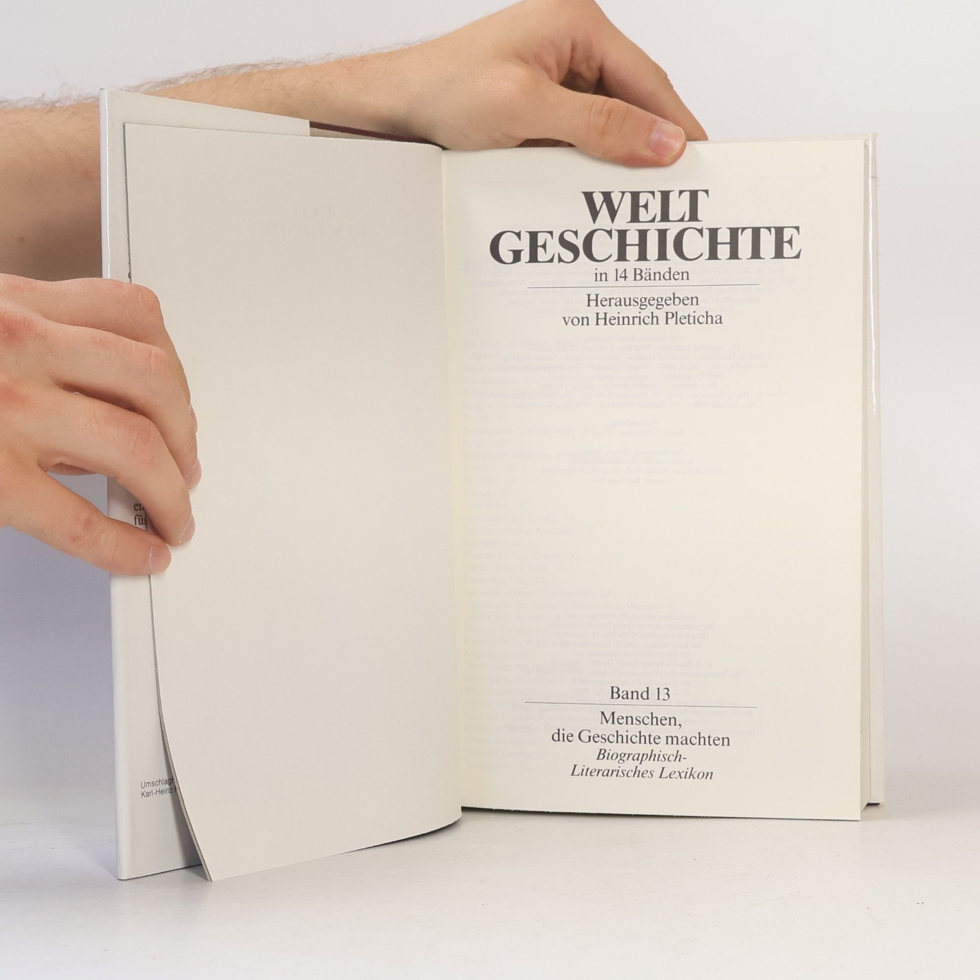 Heinrich Pleticha Weltgeschichte - 13: Menschen, die Geschichte machten