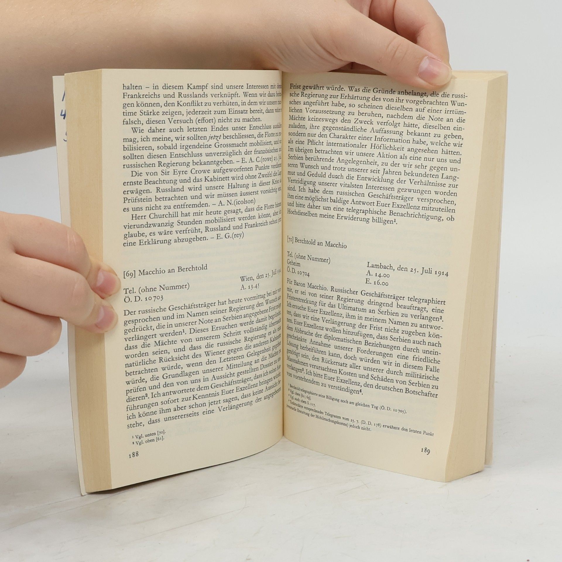 Imanuel Geiss Juli 1914