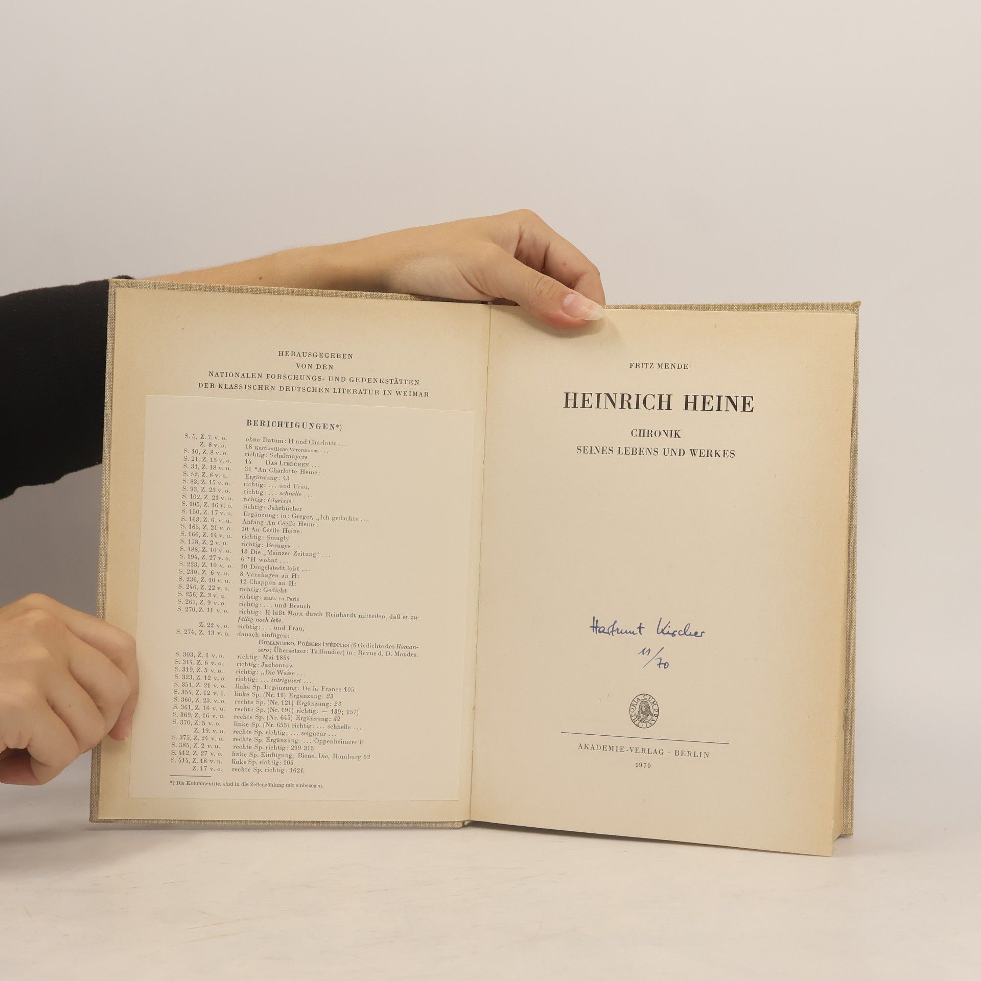 Fritz Mende Heine - Chronik