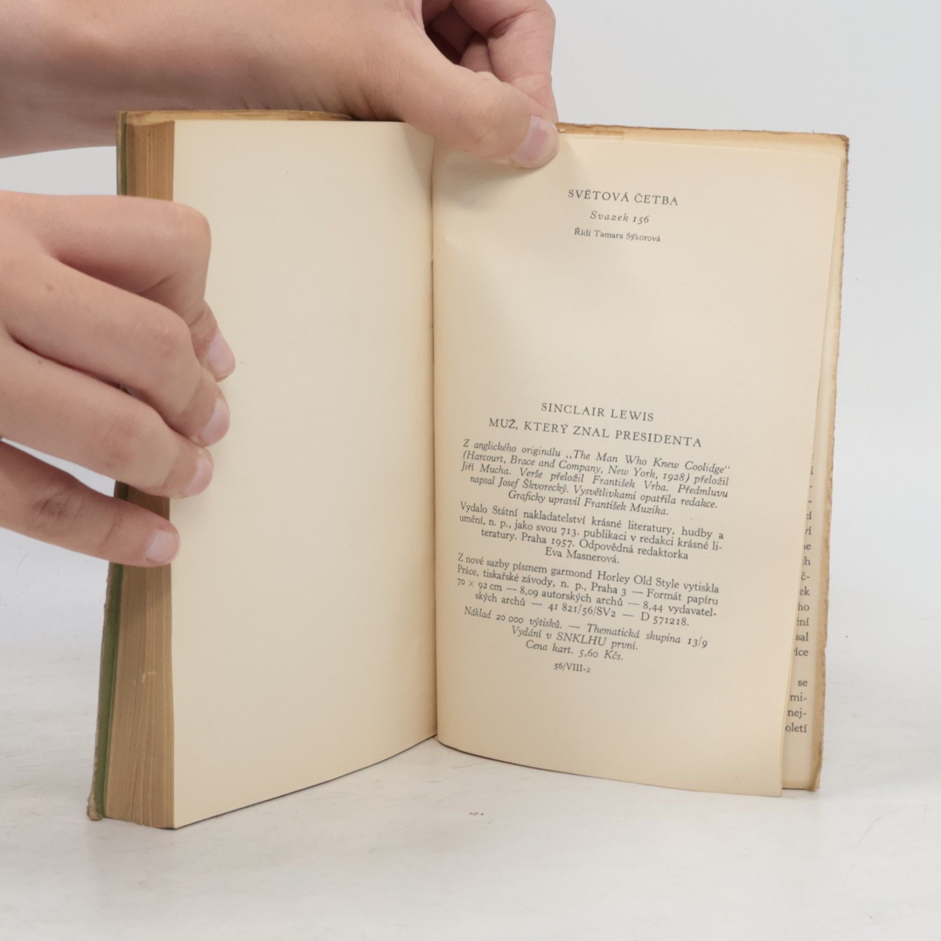 Sinclair Lewis Muž, který znal presidenta
