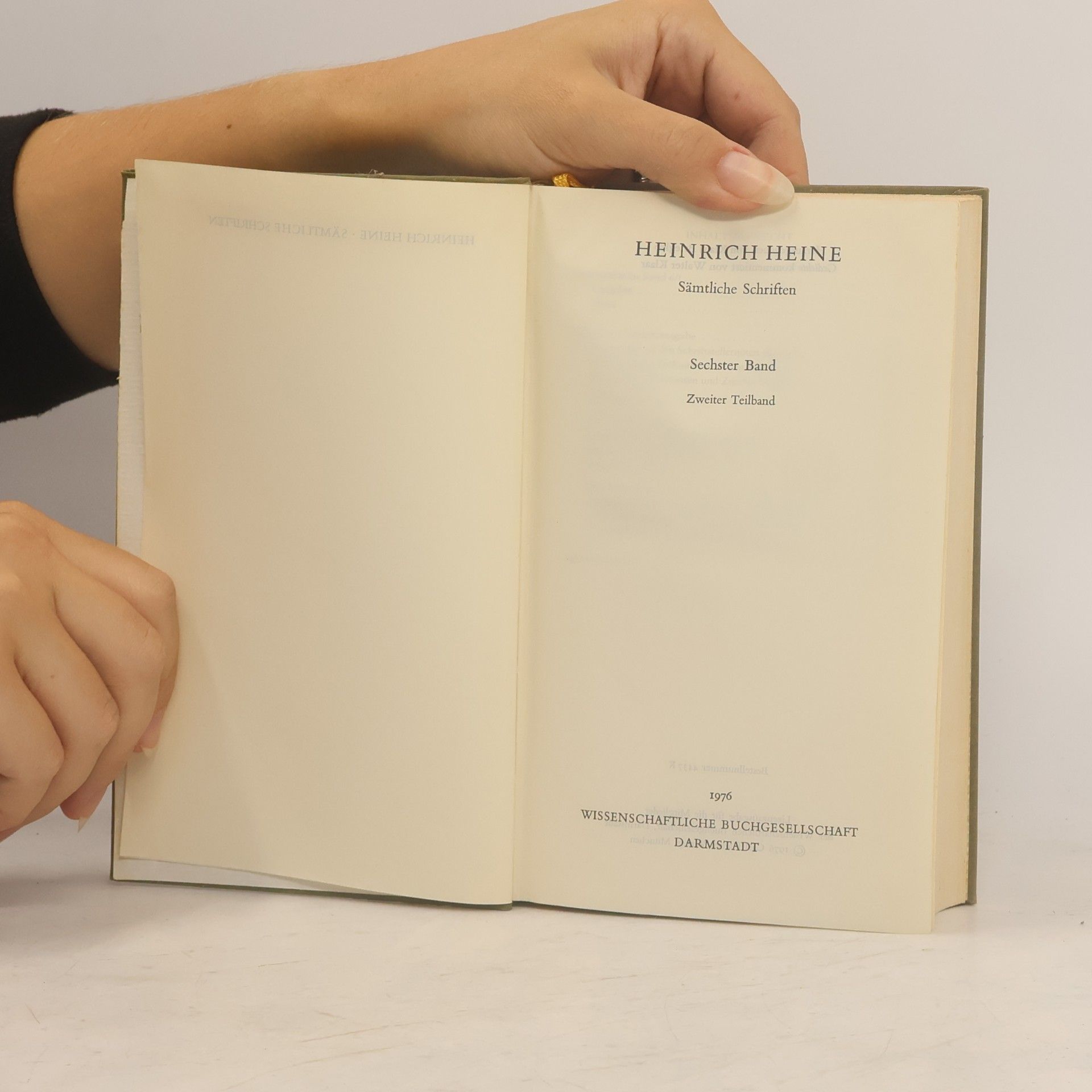 Heinrich Heine Sämtliche Schriften Band VI