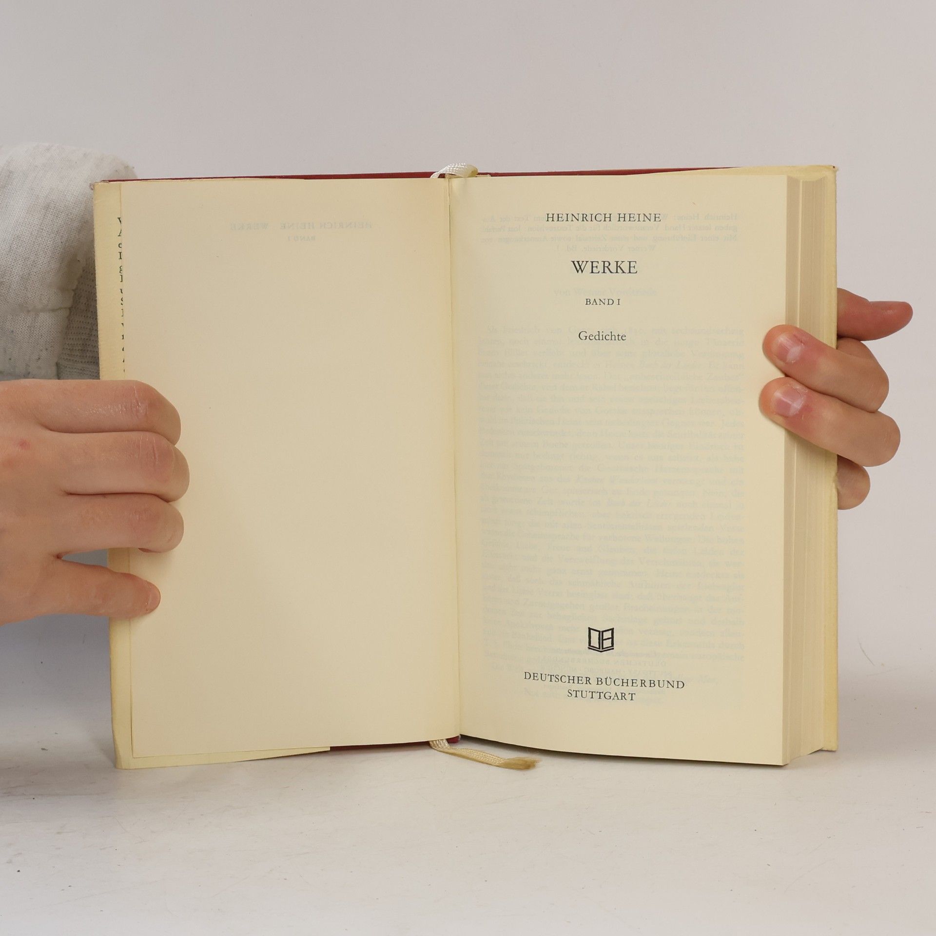 Heinrich Heine Sämtliche Werke I.