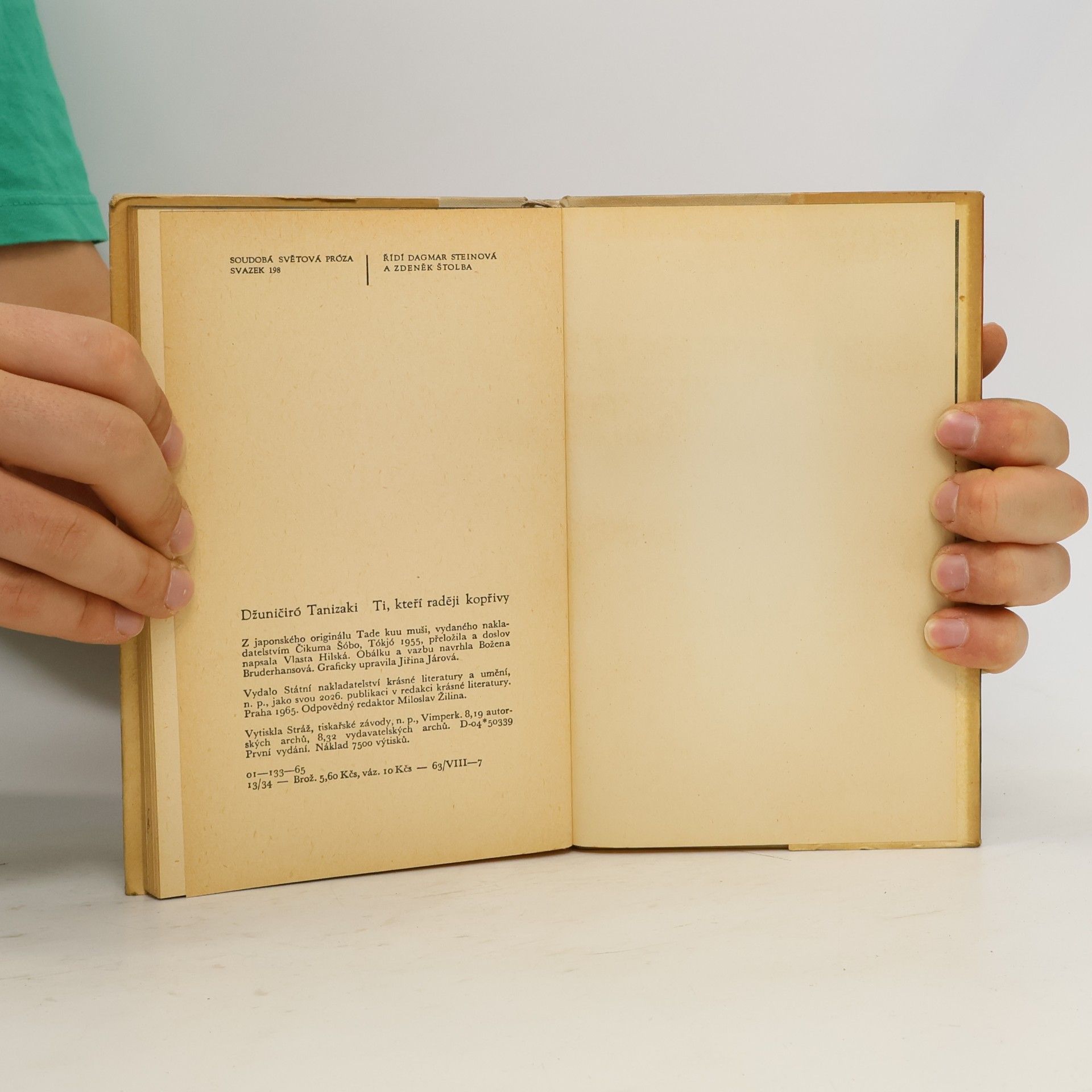 Jun'ichirō Tanizaki Ti, kteří raději kopřivy