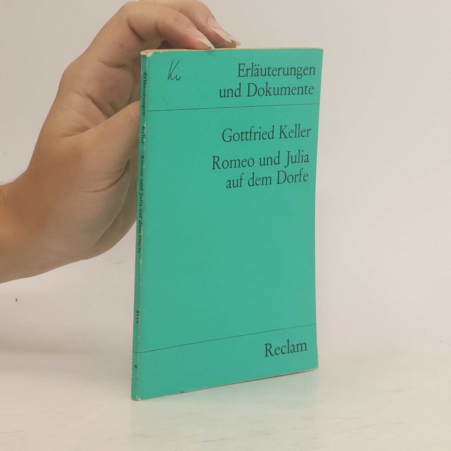Gottfried Keller Romeo und Julia auf dem Dorfe