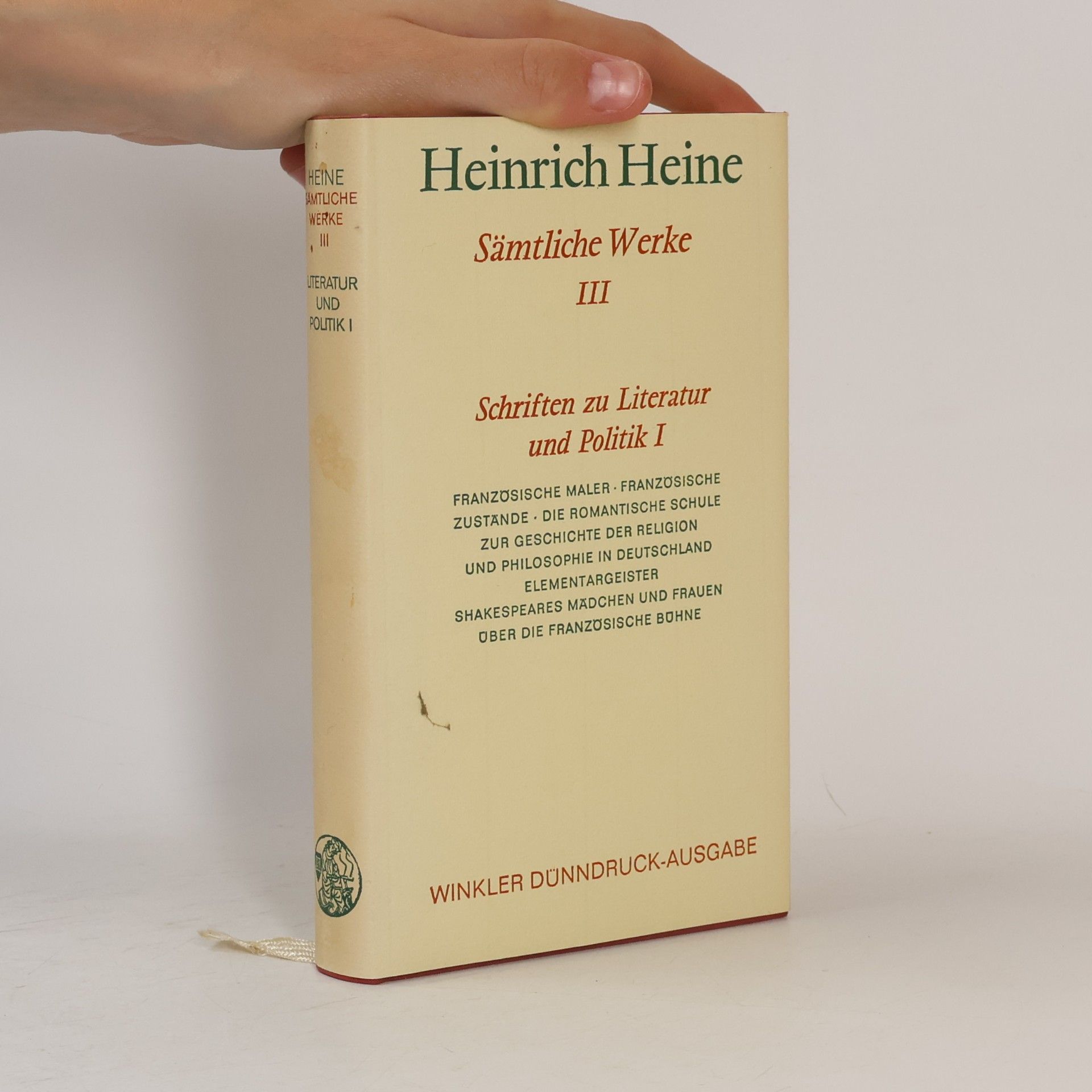 Heinrich Heine Sämtliche Werke III