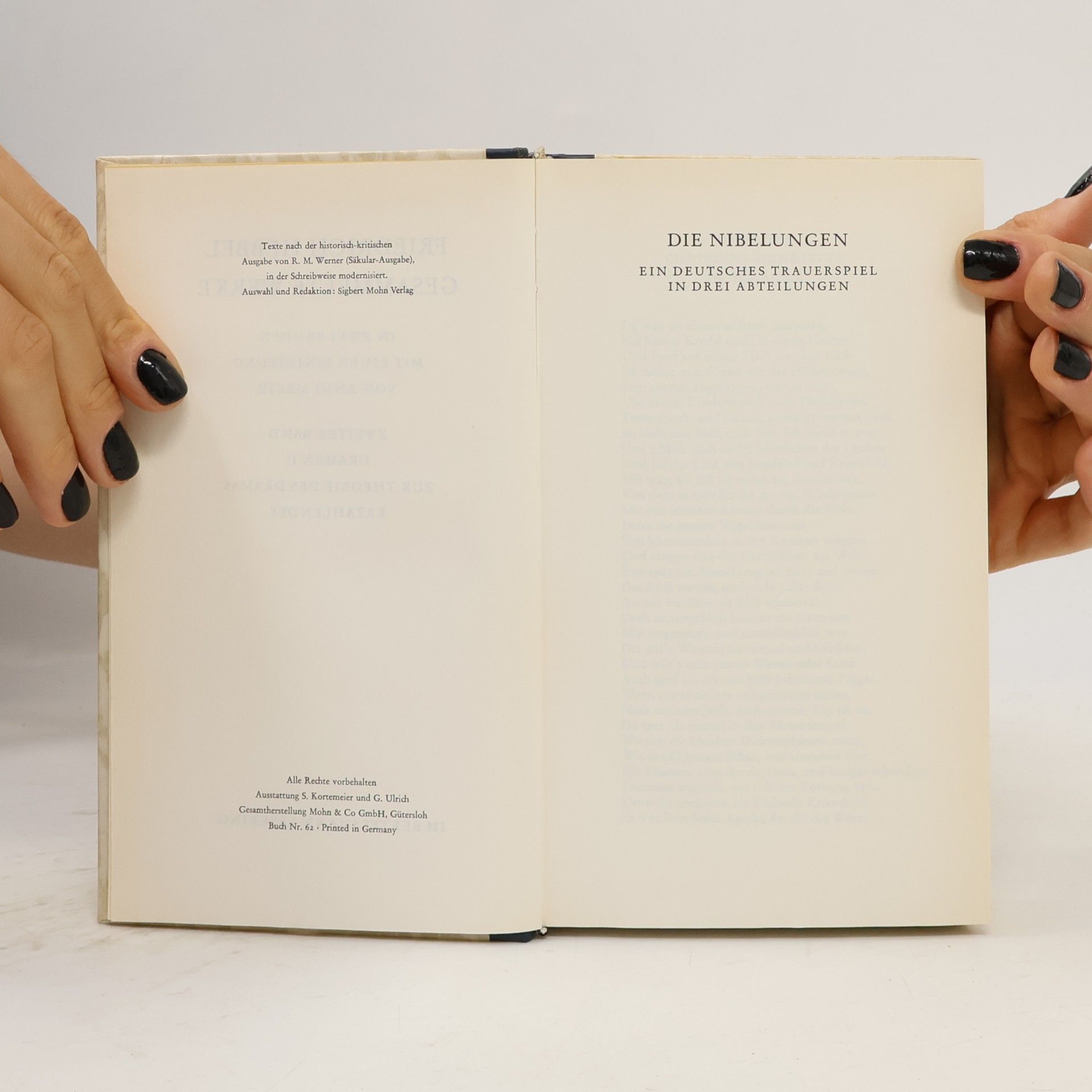Friedrich Hebbel Gesammelte Werke 2