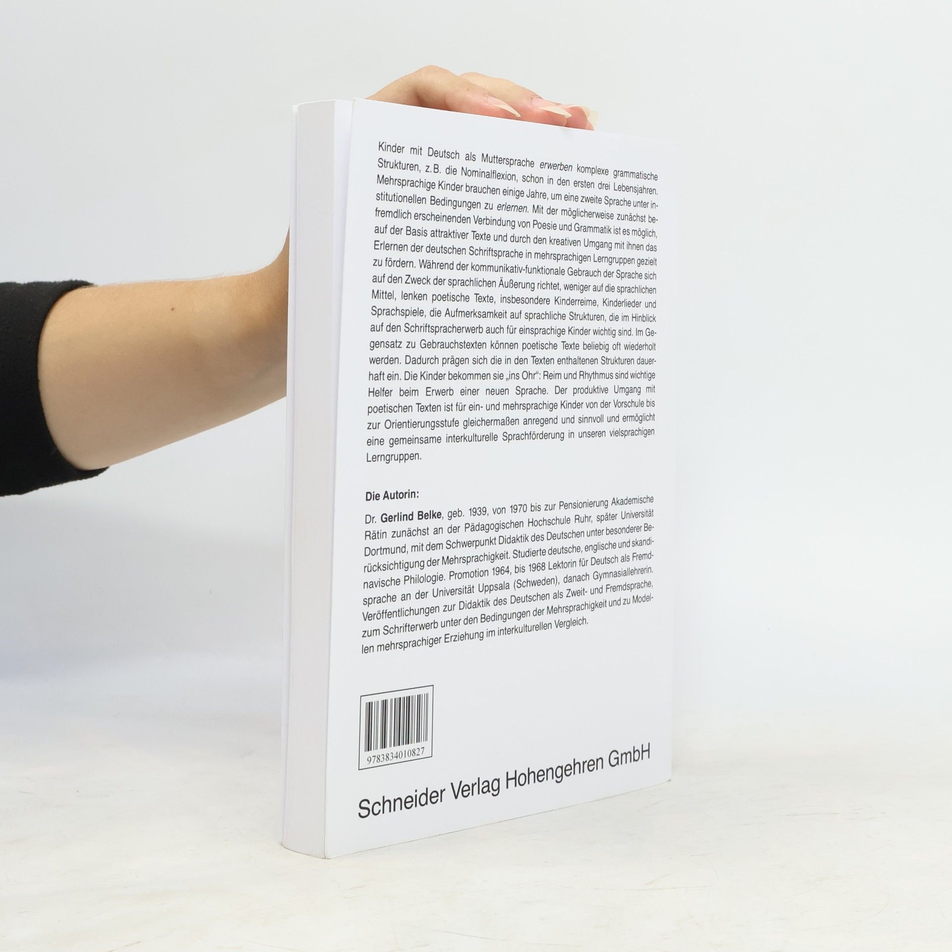 Gerlind Belke Poesie und Grammatik