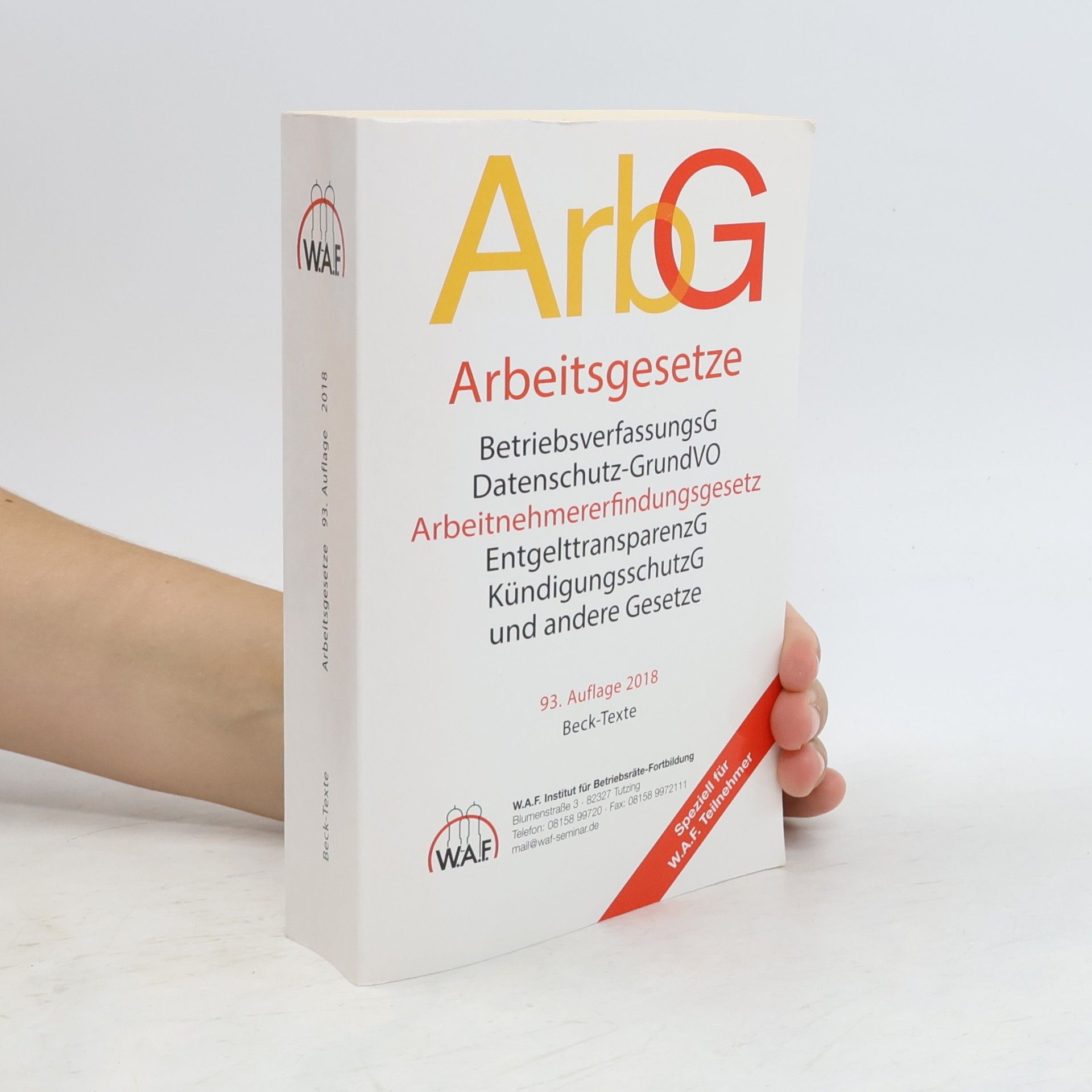 Autores varios ArbG Arbeitsgesetze