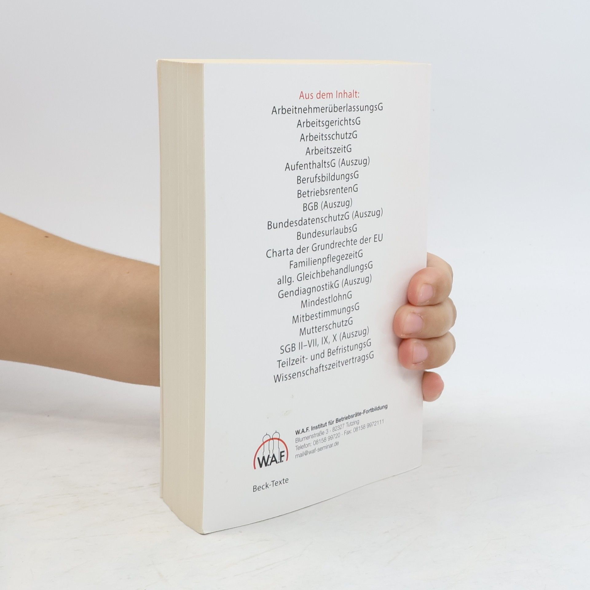 Autorenkollektiv ArbG Arbeitsgesetze