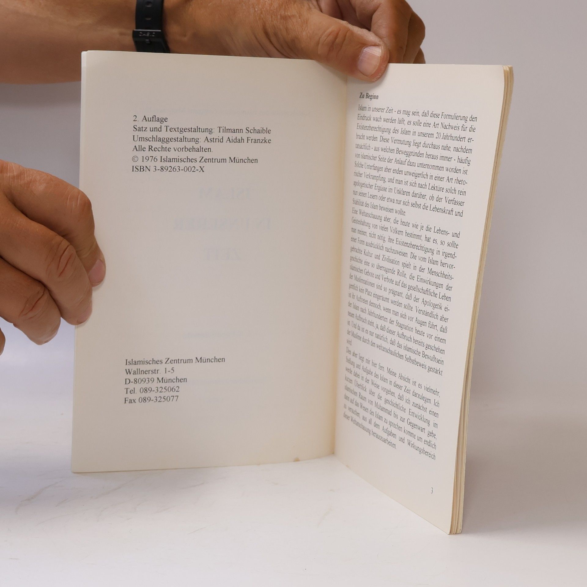 H. Achmed Schmiede Schriftenreihe des Islamischen Zentrums München - 2: Islam in unserer Zeit