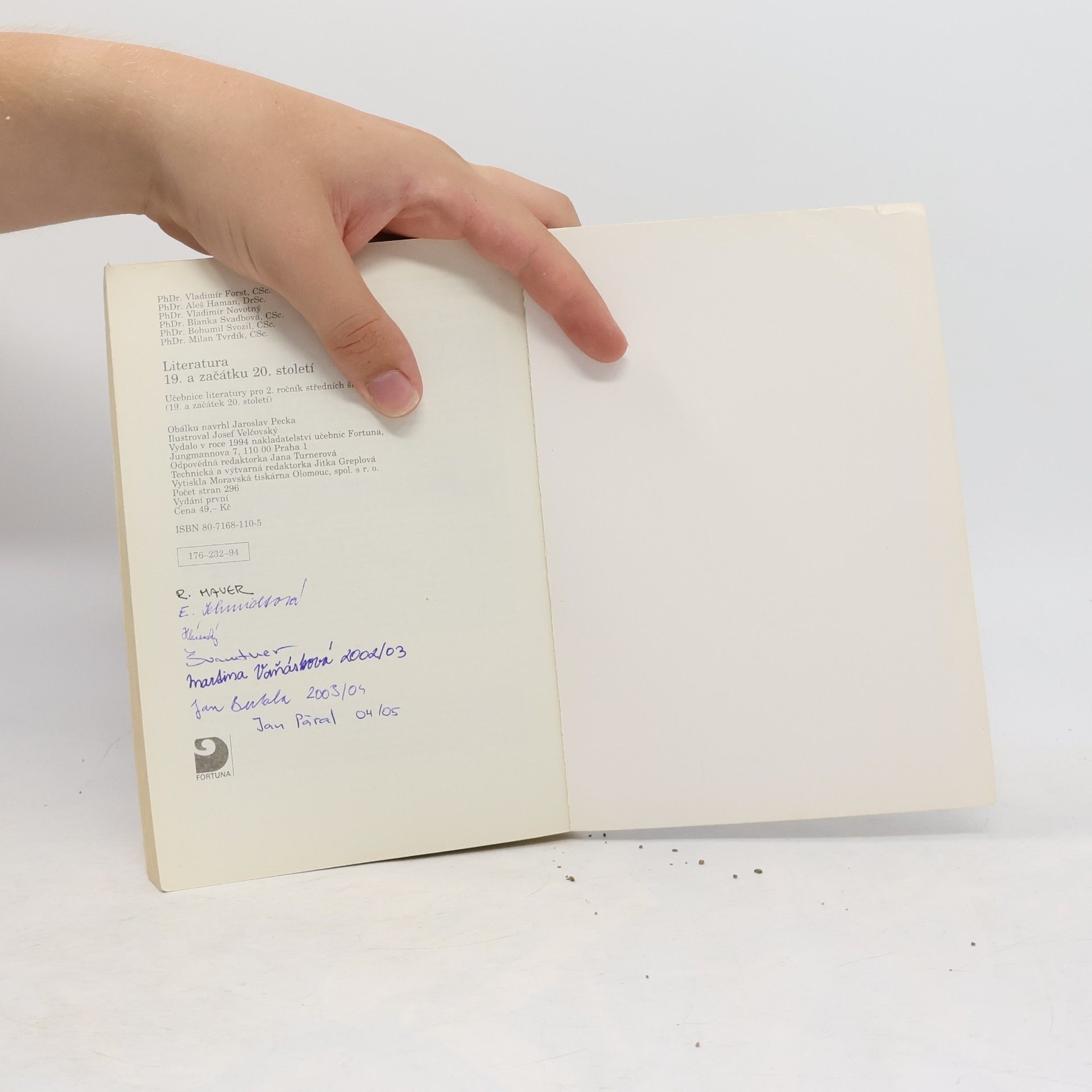 Vladimír Forst Literatura 19. a začátku 20. století : učebnice literatury pro 2. ročník středních škol