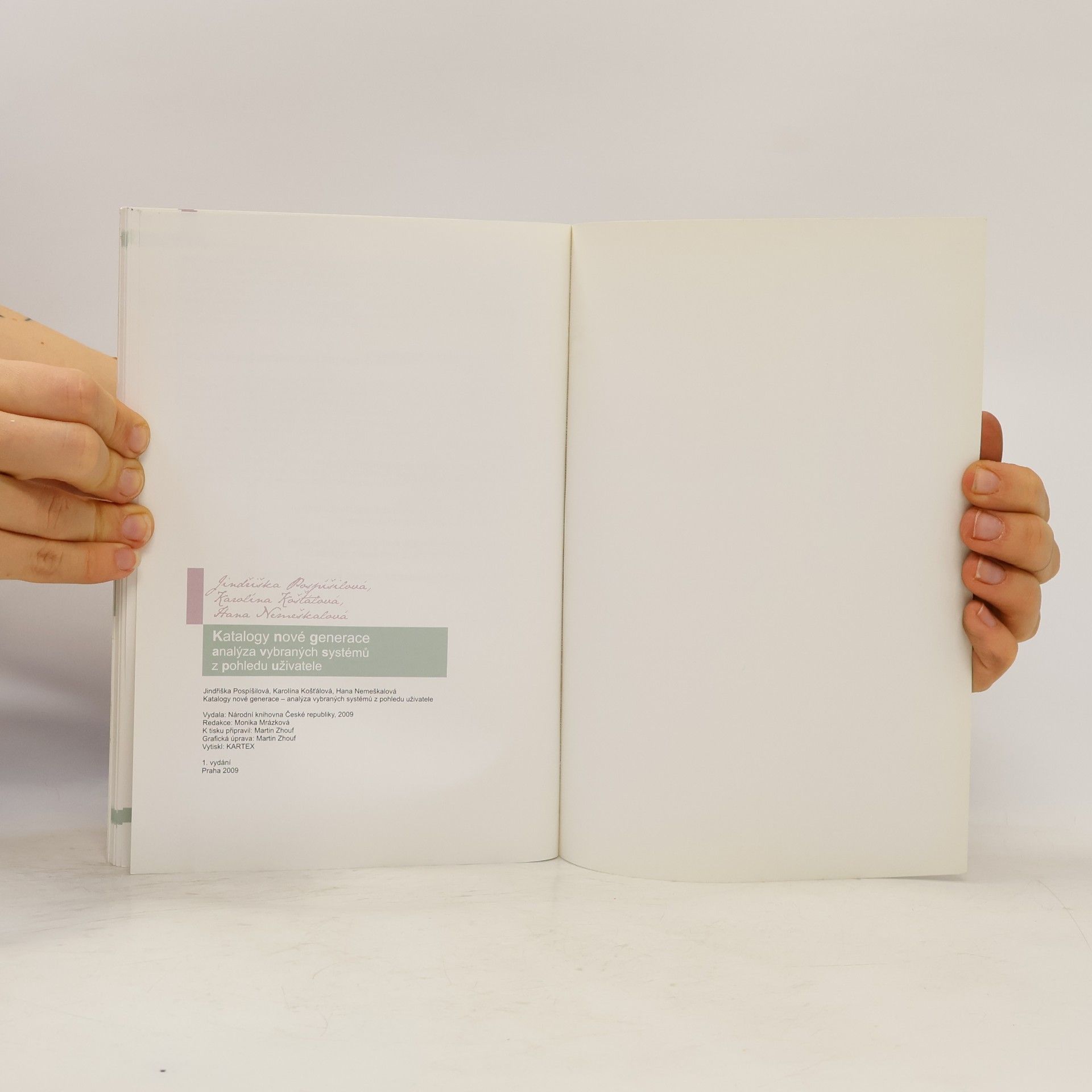 Various authors Katalogy nové generace analýza vybraných systémů z pohledu uživatele