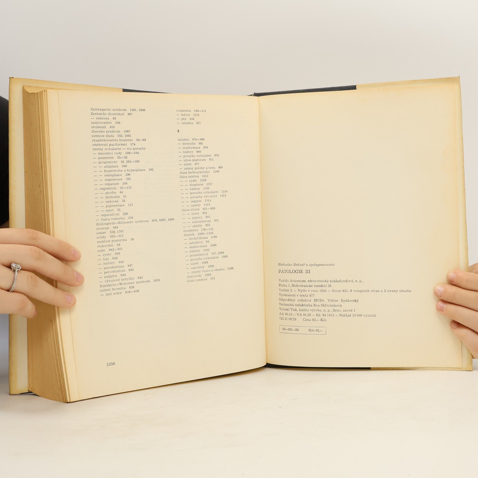 Blahoslav Bednář Patologie III.