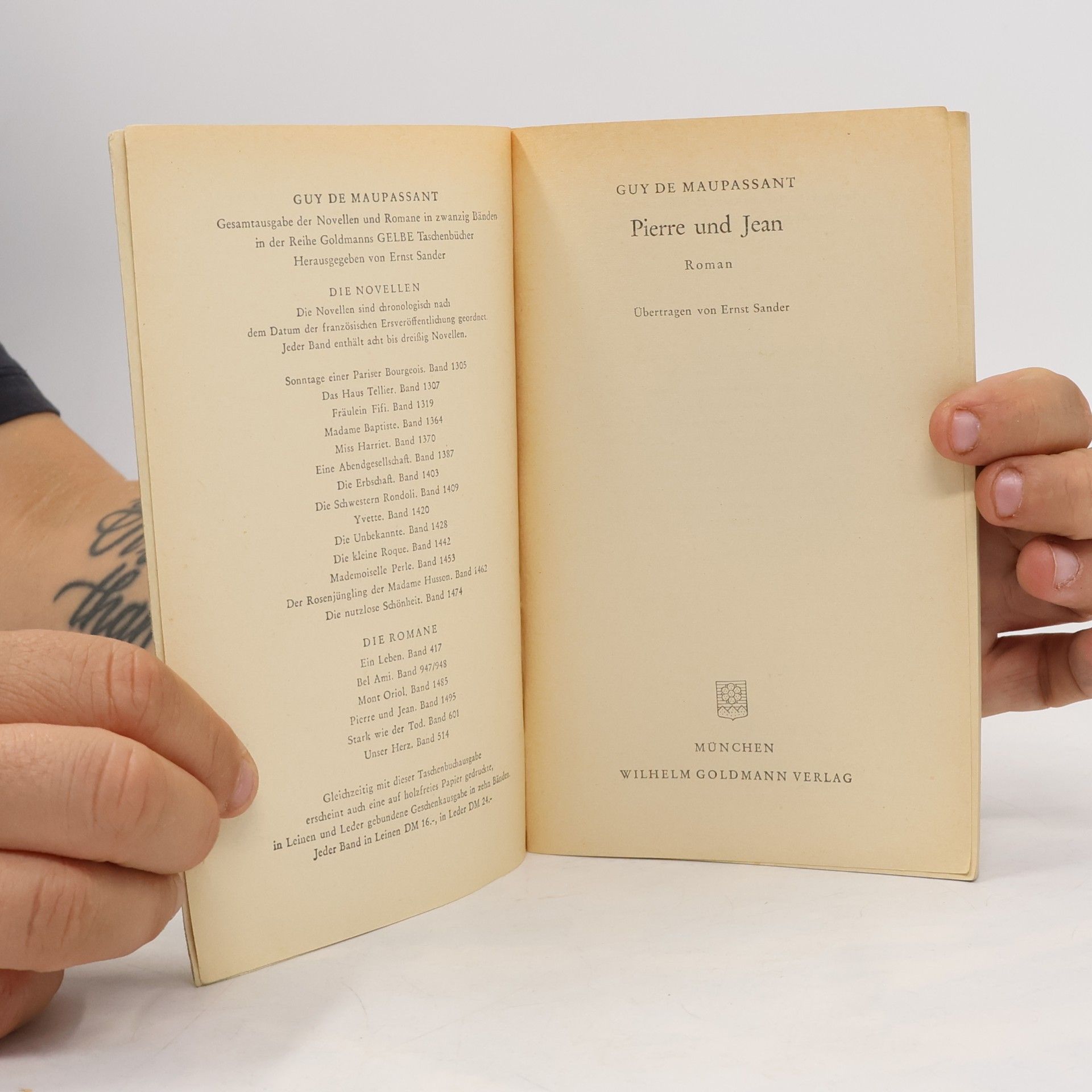 Guy de Maupassant Pierre und Jean