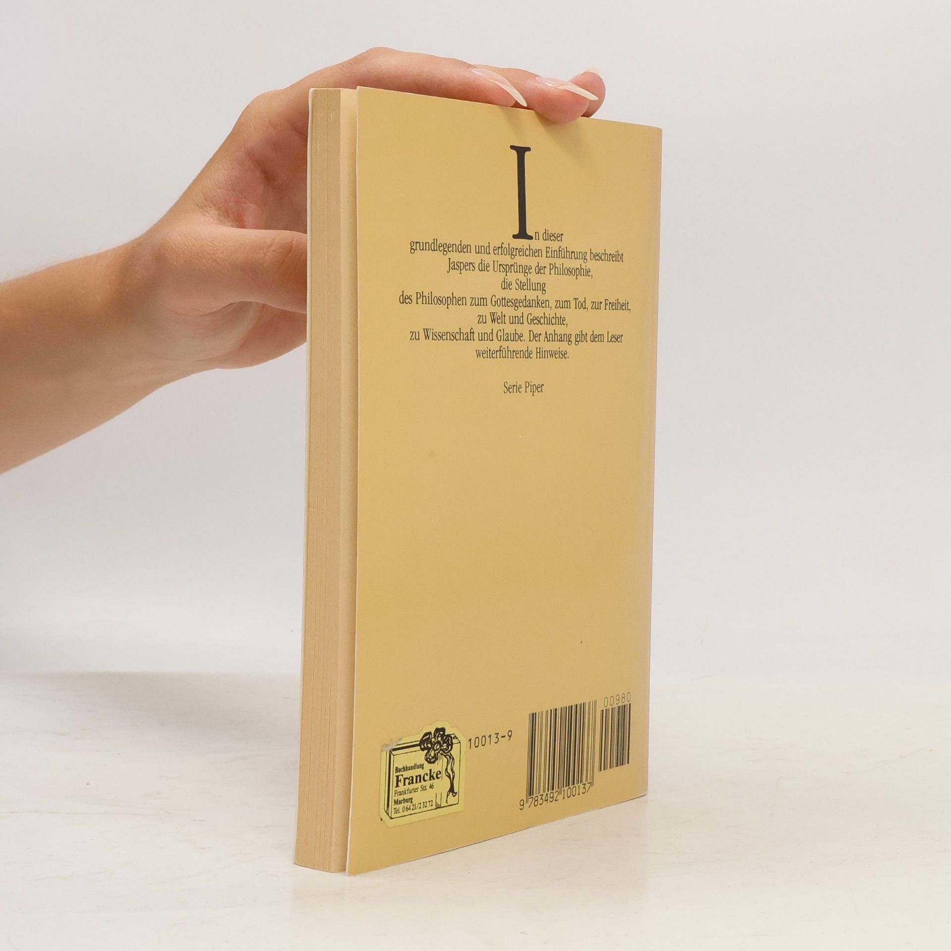 Karl Jaspers Einführung in die Philosophie