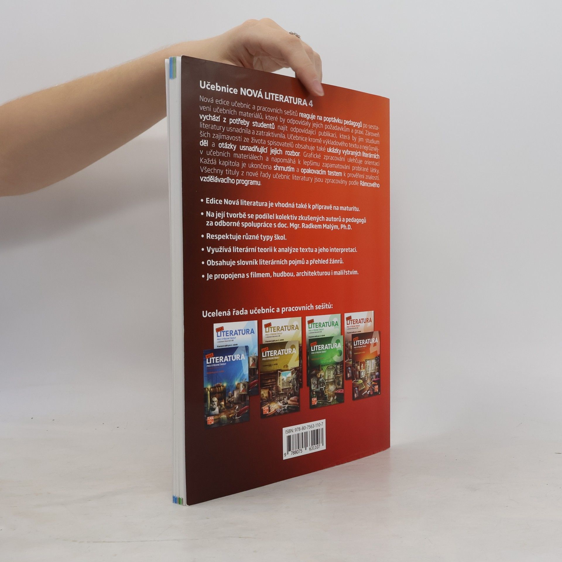 Kolektiv autorů Nová literatura pro střední školy s ukázkami literálních děl. Učebnice pro 4.ročník