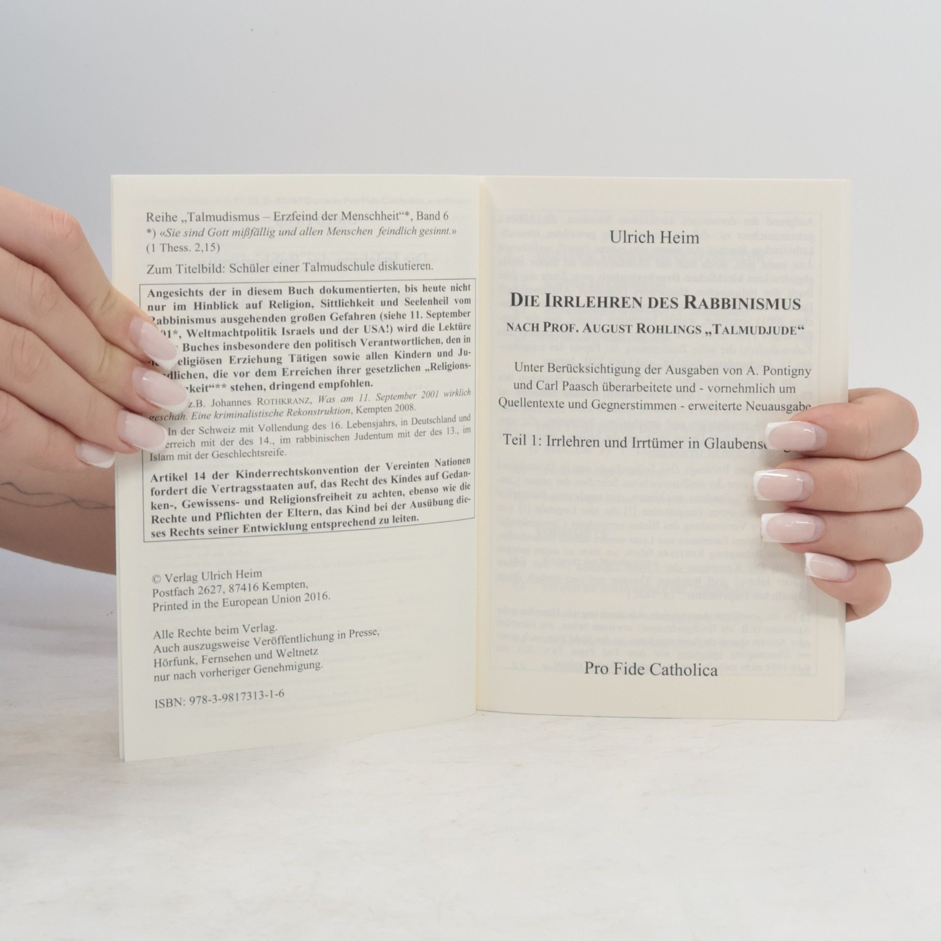 Ulrich Heim Talmudismus – Erzfeind der Menschheit Band 6, Teil 2