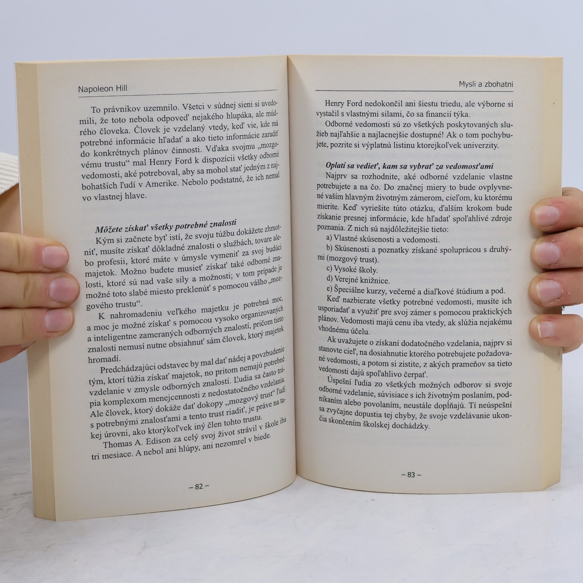 Napoleon Hill Mysli a zbohatni