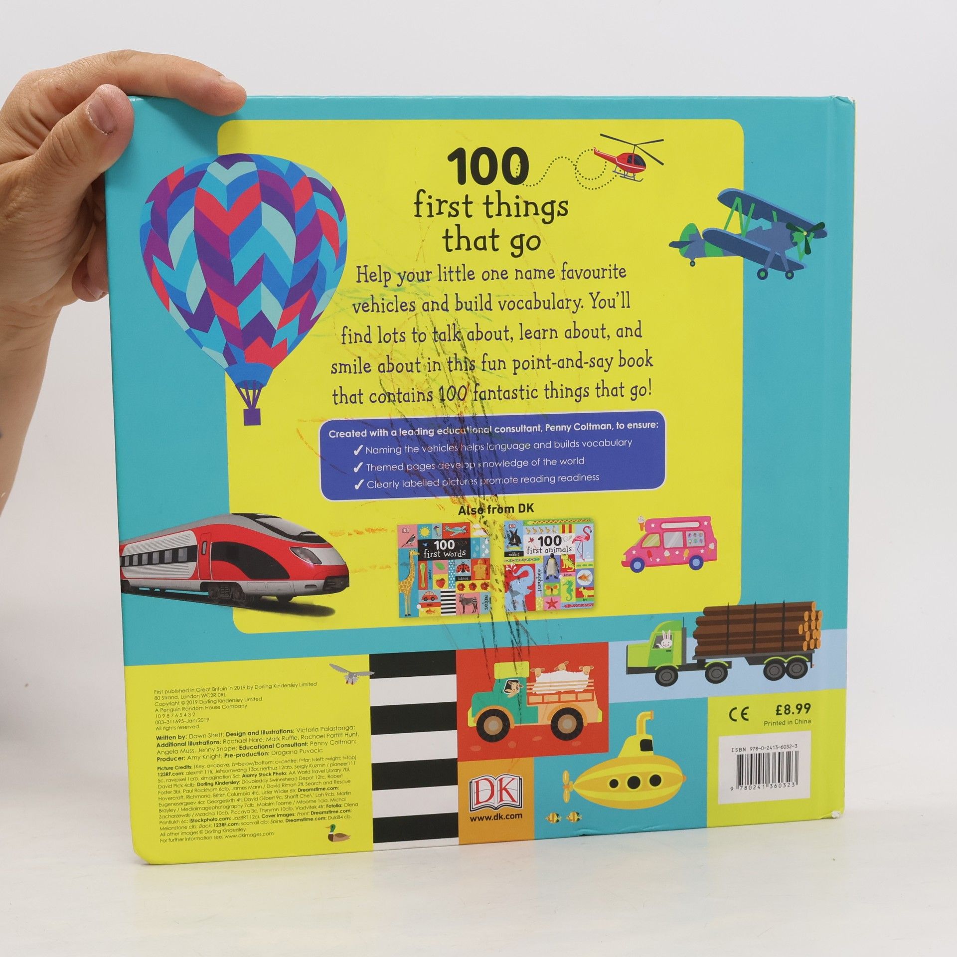 Dawn Sirett 100 First Things That Go Board Book