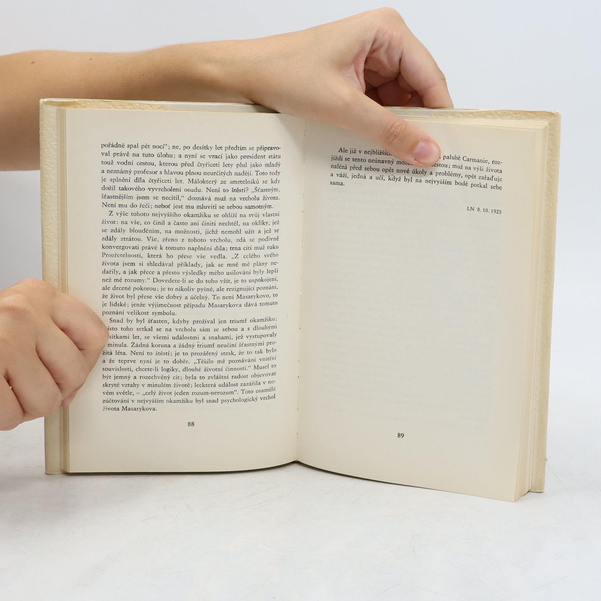 Karel Čapek Čtení o T. G. Masarykovi