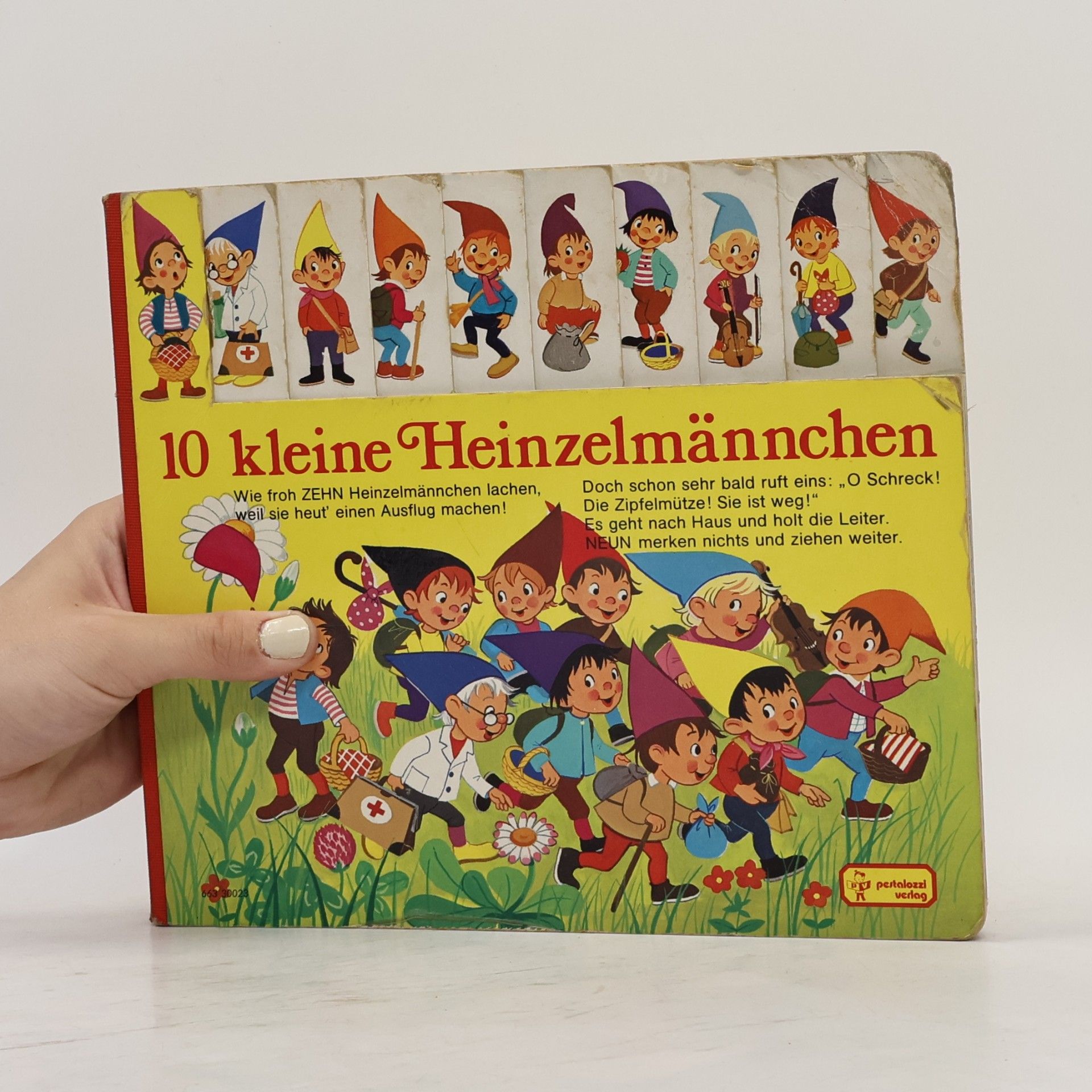 Gerti Mauser Zehn kleine Heinzelmännchen. Register- Bilderbuch mit ausgestanztem Register