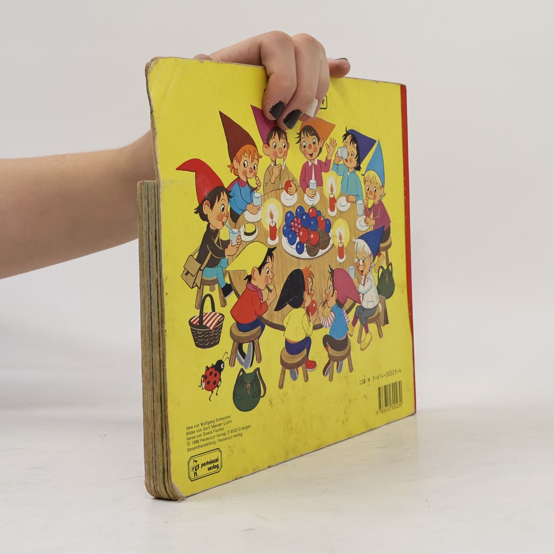 Gerti Mauser Zehn kleine Heinzelmännchen. Register- Bilderbuch mit ausgestanztem Register