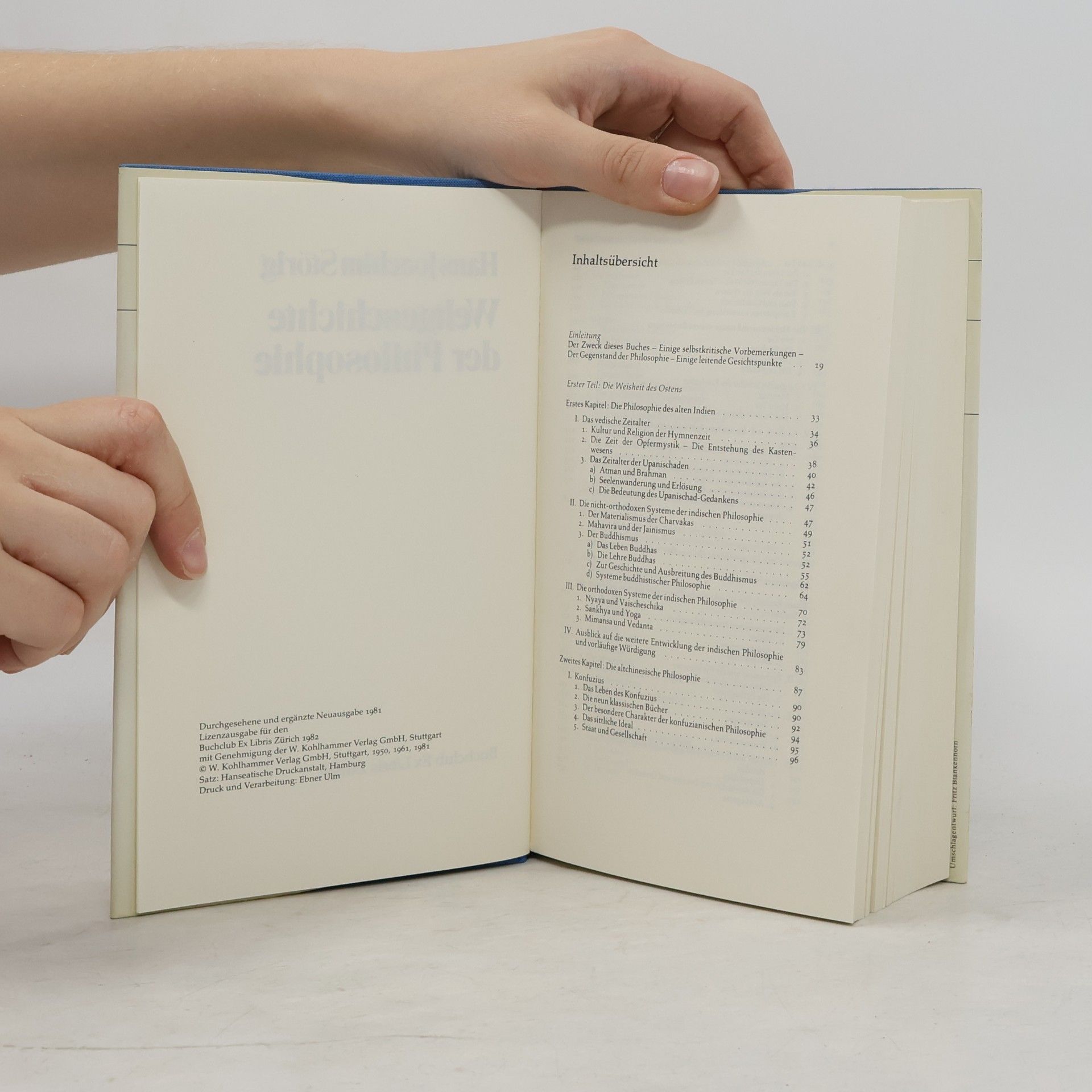 Hans Joachim Störig Weltgeschichte der Philosophie