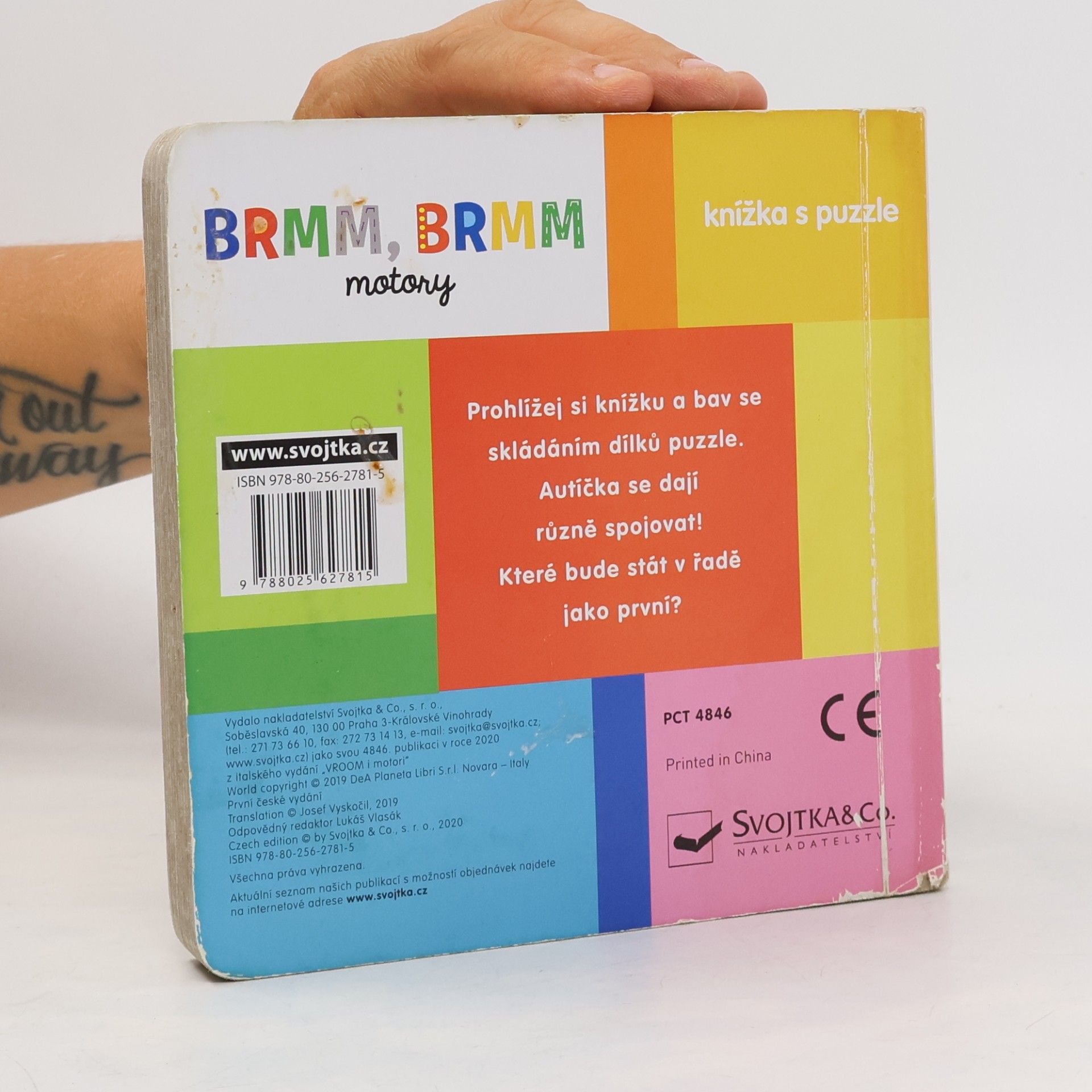 Beatrice Tinarelli Brmm, brmm motory - Knížka s puzzle