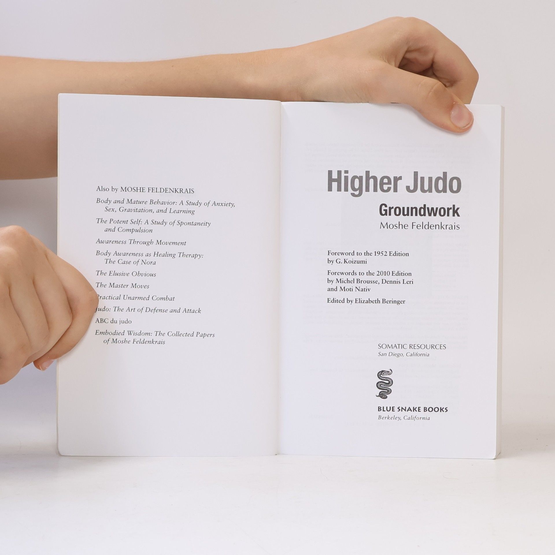 Moshé Feldenkrais Higher Judo