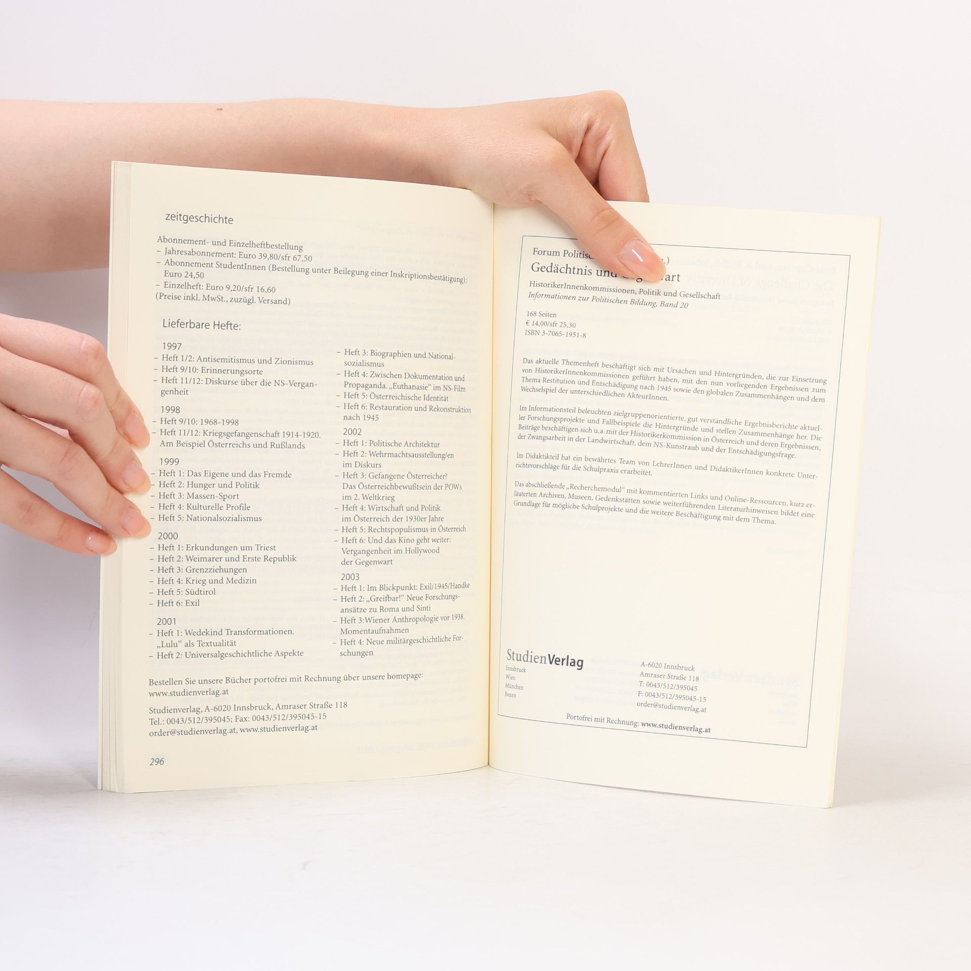 Various authors Zeit geschichte. 30. Jahrgang 2003 Heft 5