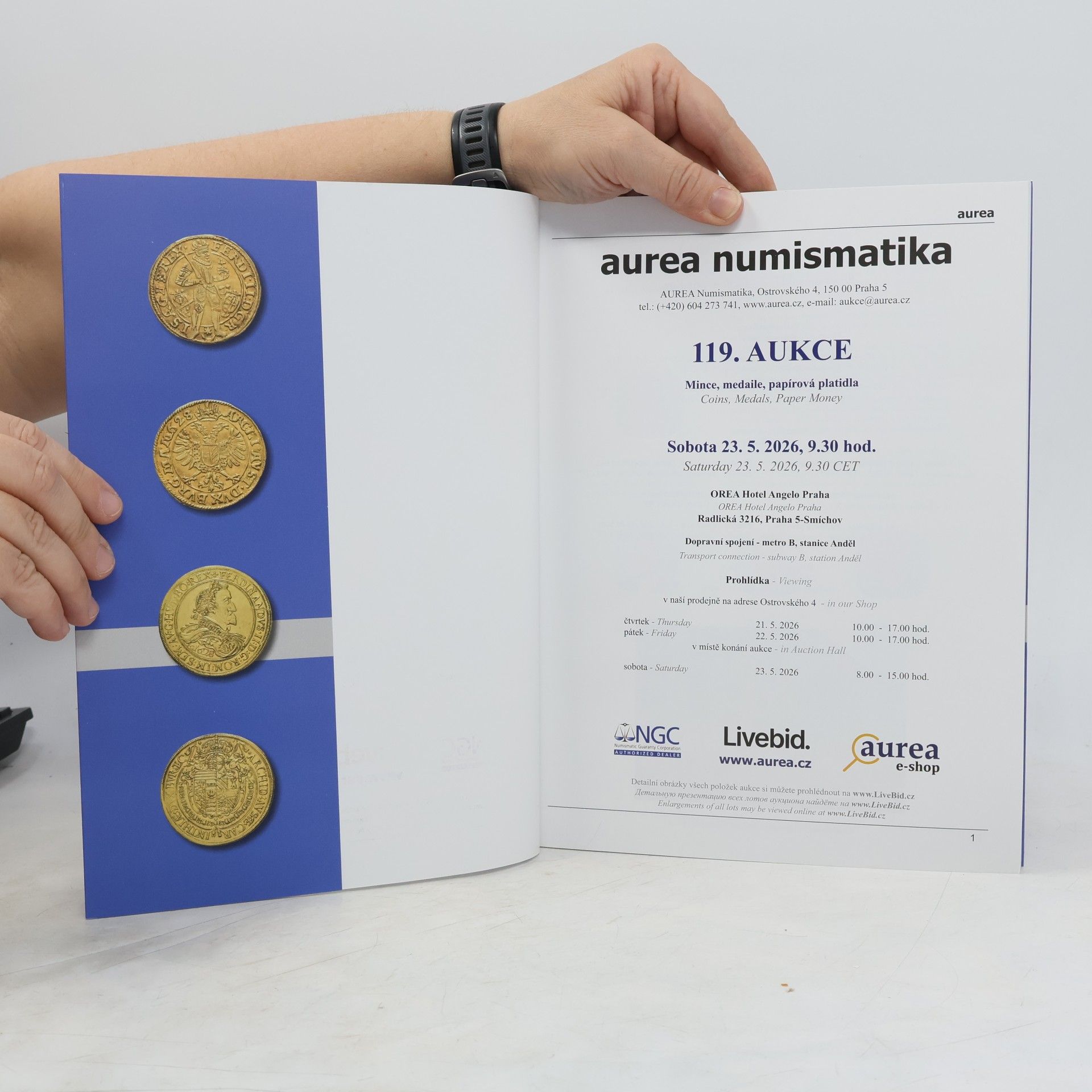 Autorenkollektiv Aurea numismatika 119. aukce