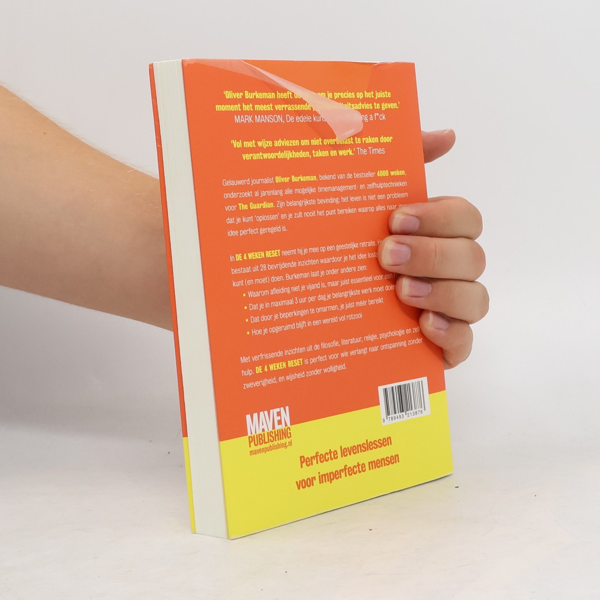 Oliver Burkeman De 4 weken reset