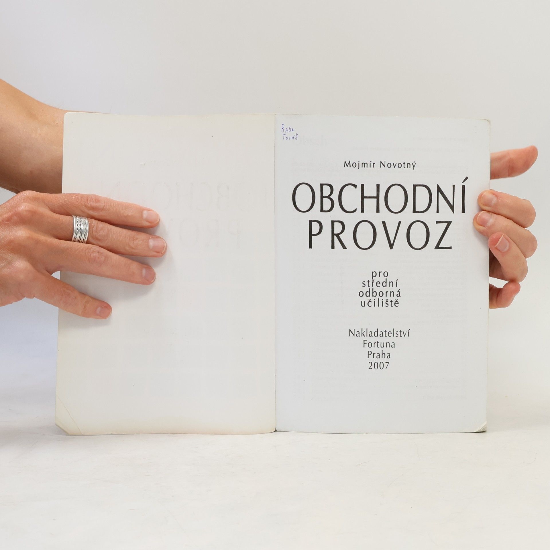 Mojmír Novotný Obchodní provoz pro střední odborná učiliště