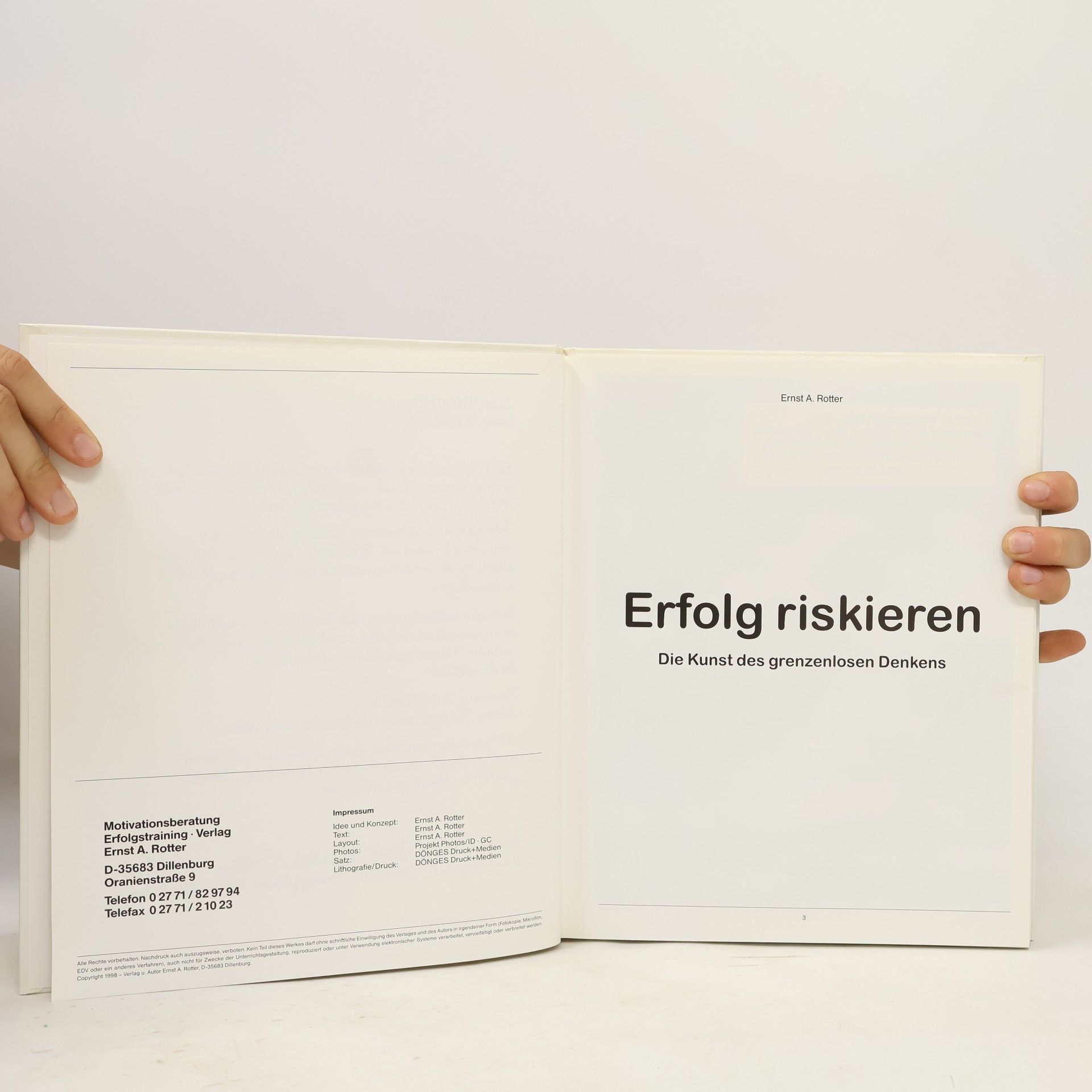 Ernst A. Rotter Erfolg riskieren