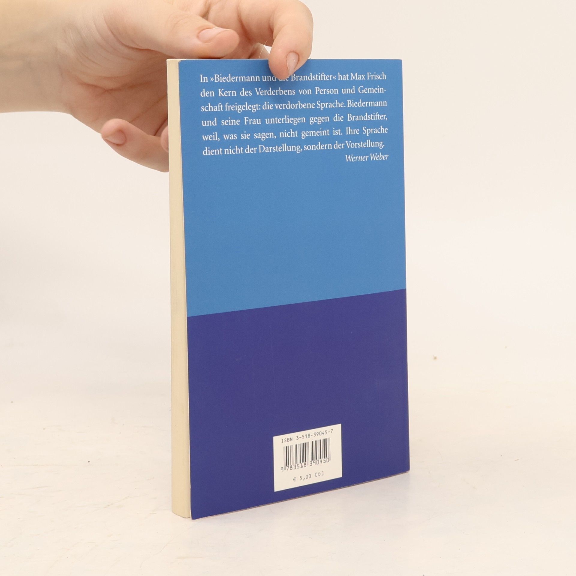 Max Frisch Biedermann und die Brandstifter