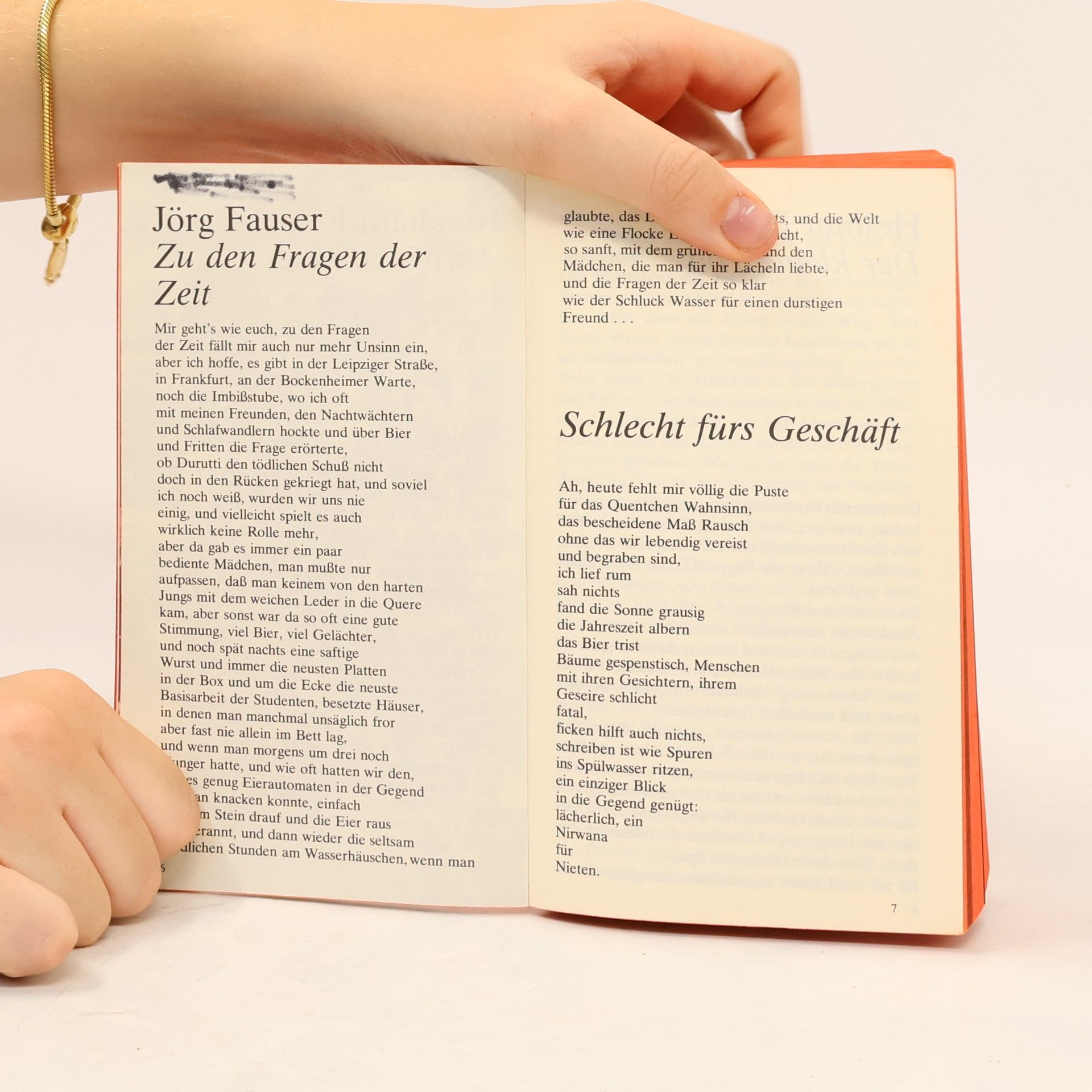 Jörg Fauser Trotzki, Goethe und das Glück