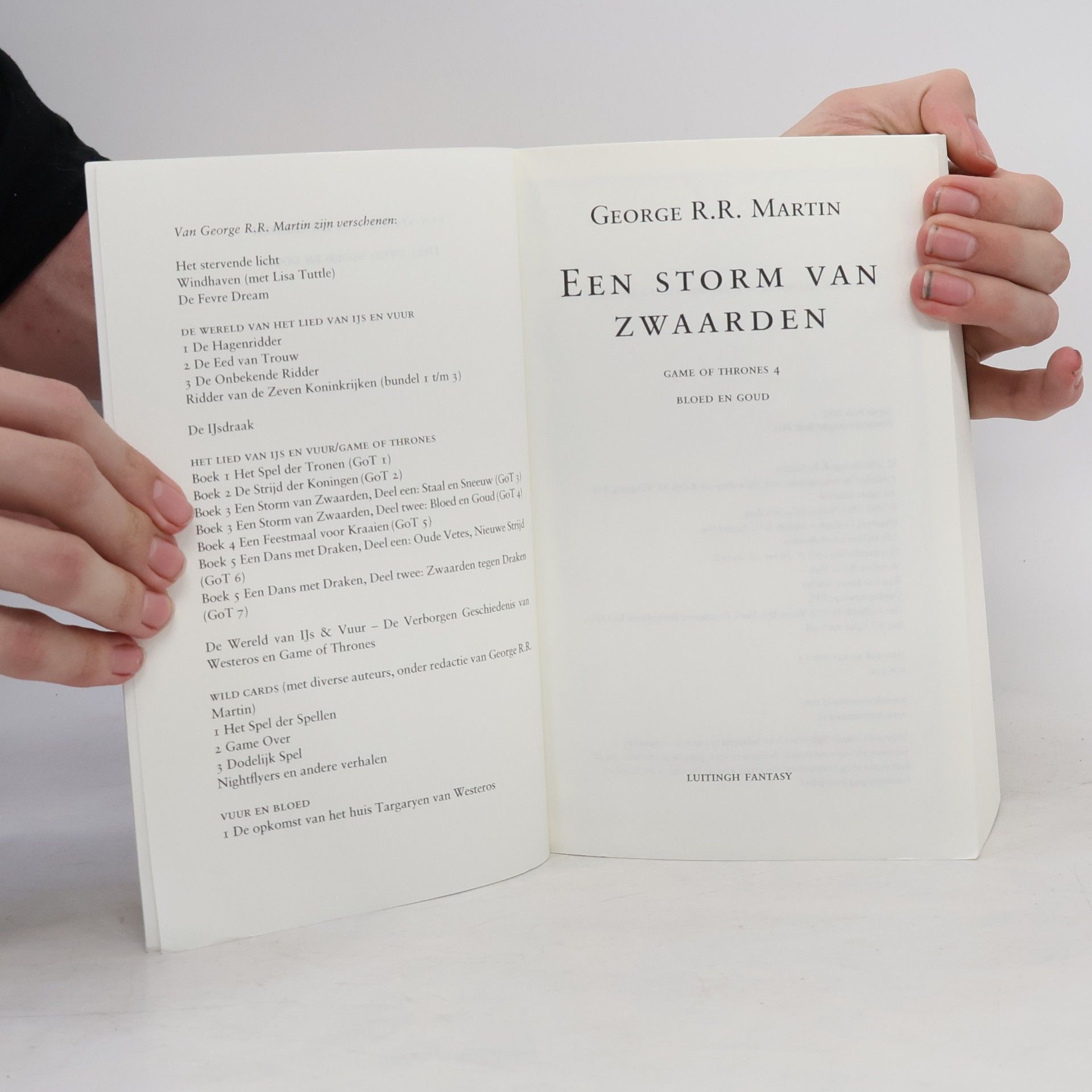 George R. R. Martin Een Storm van Zwaarden