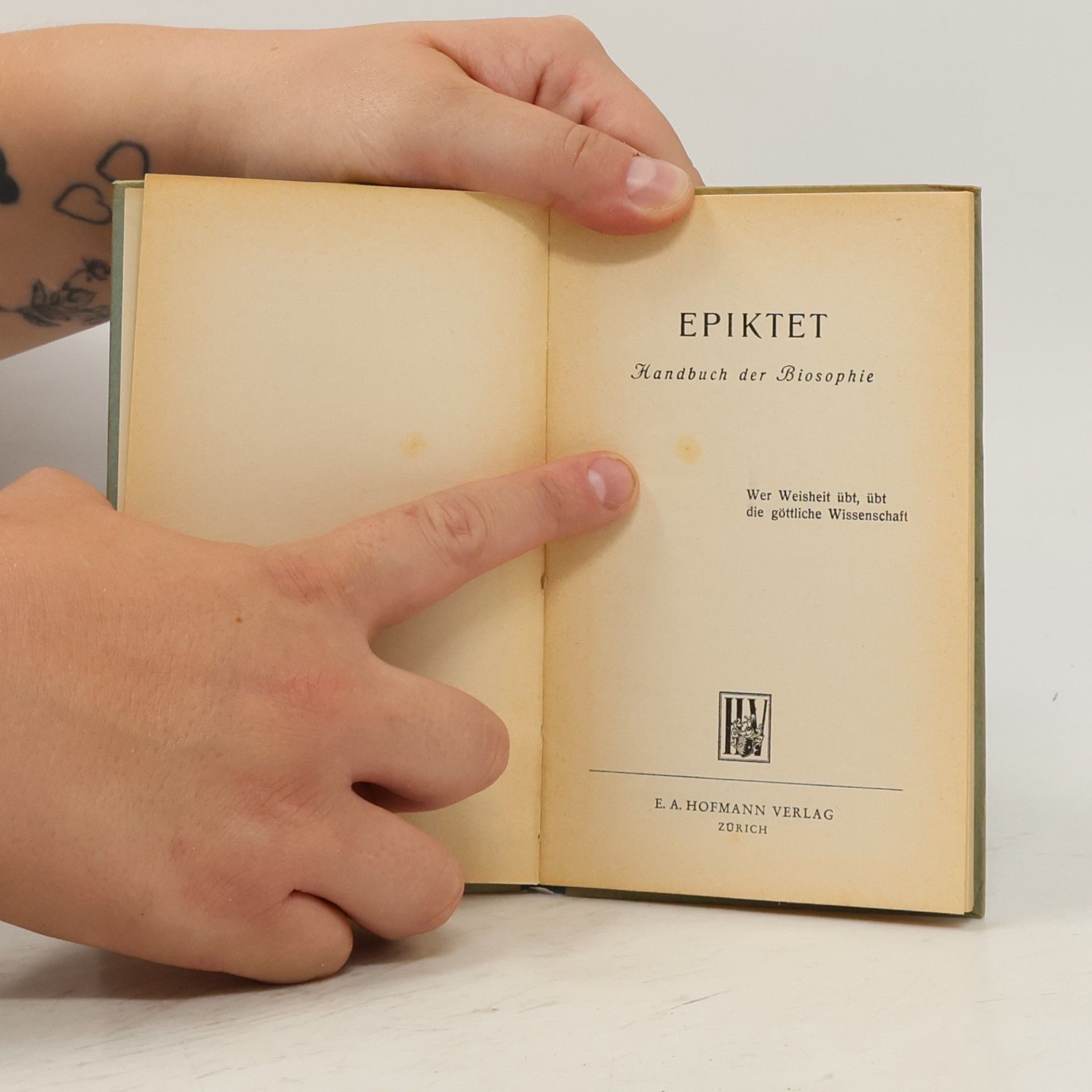 Epictetus Handbuch der Biosophie
