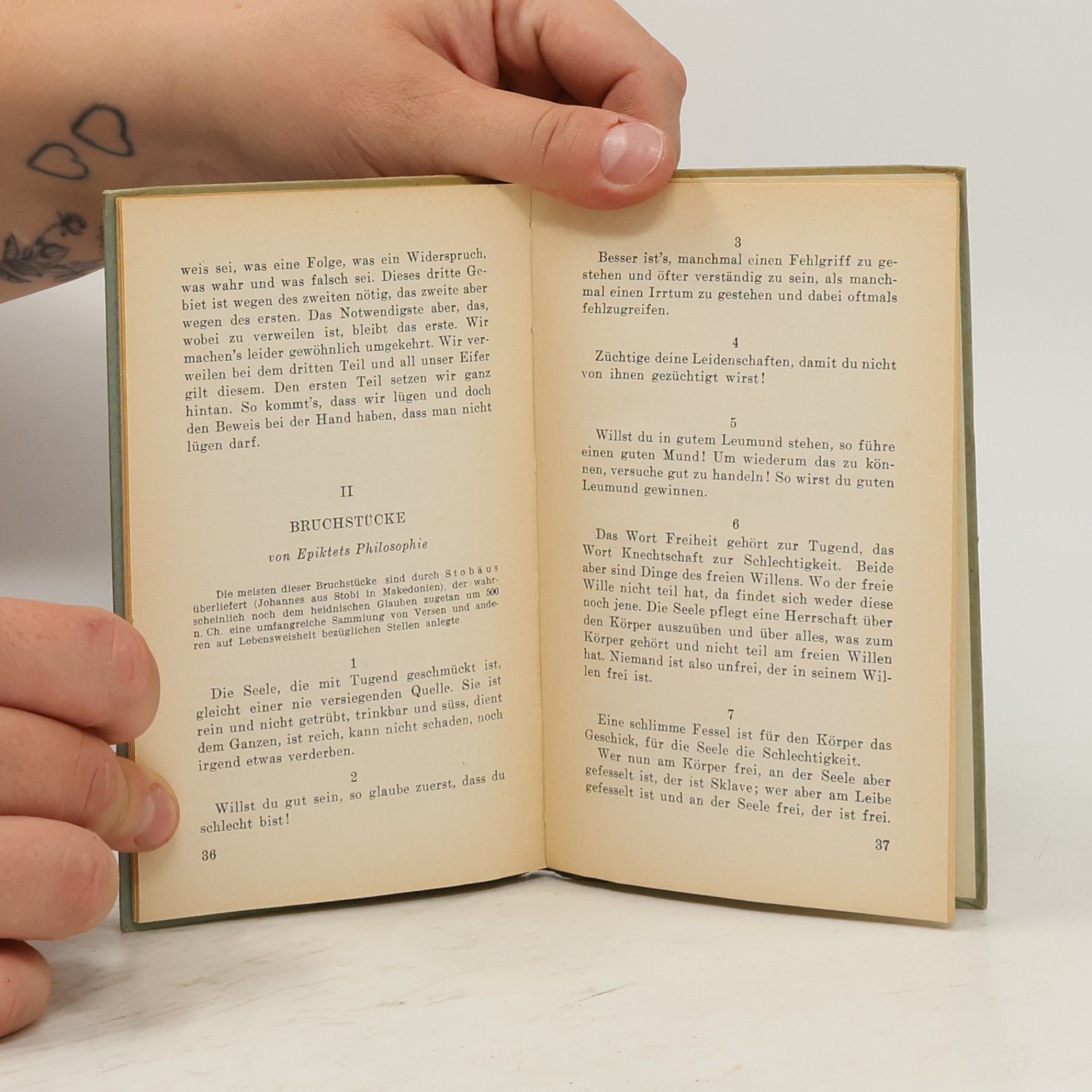 Epictetus Handbuch der Biosophie