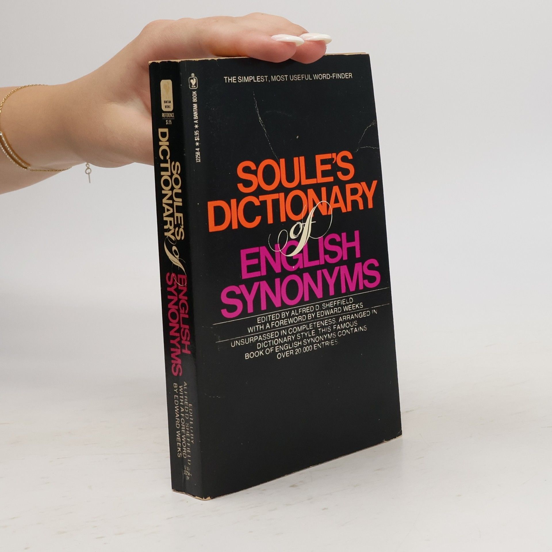 Alfred D. Sheffield Soule's Dictionary of English Synonyms
