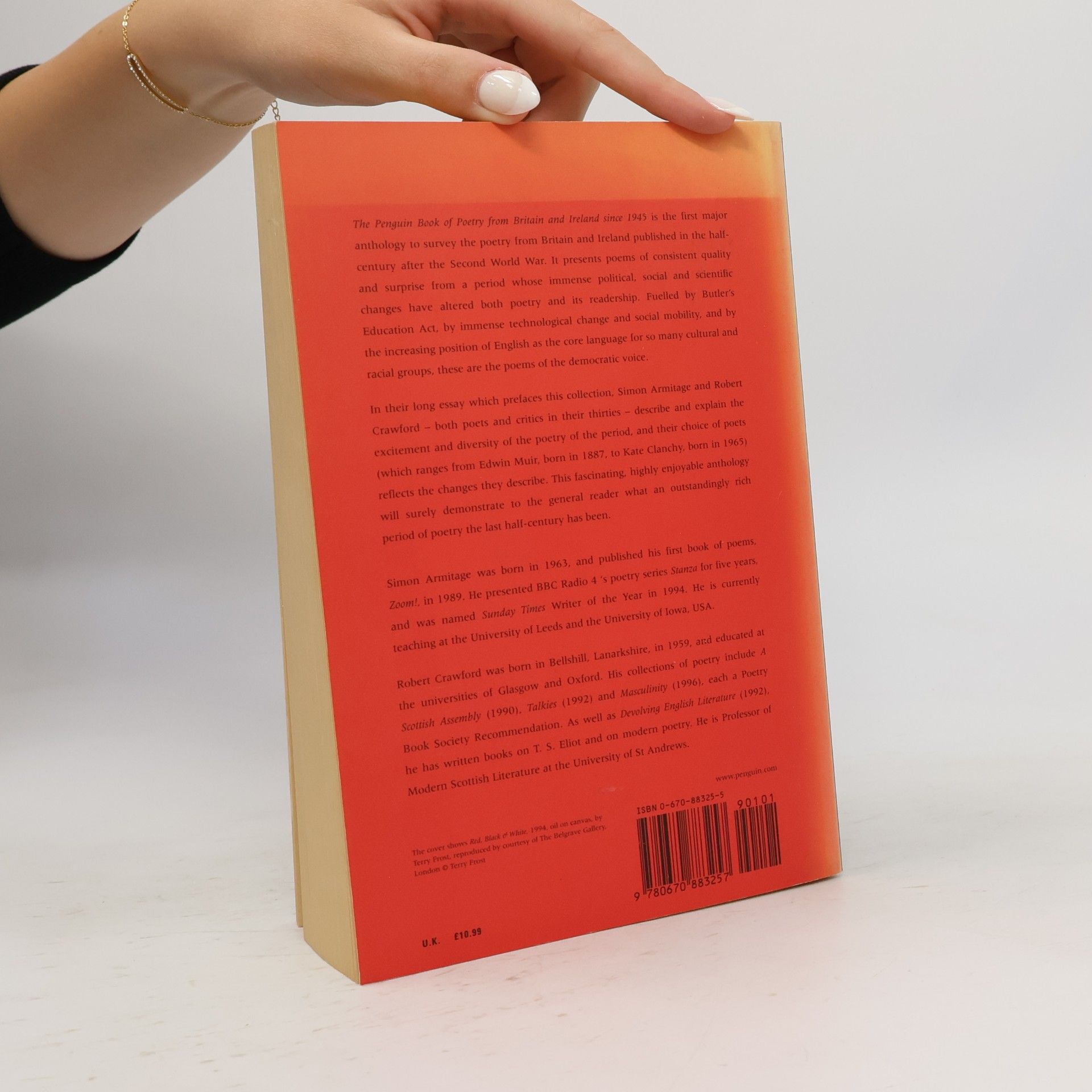 Simon Armitage The Penguin Book of Poetry from Britain and Ireland since 1945