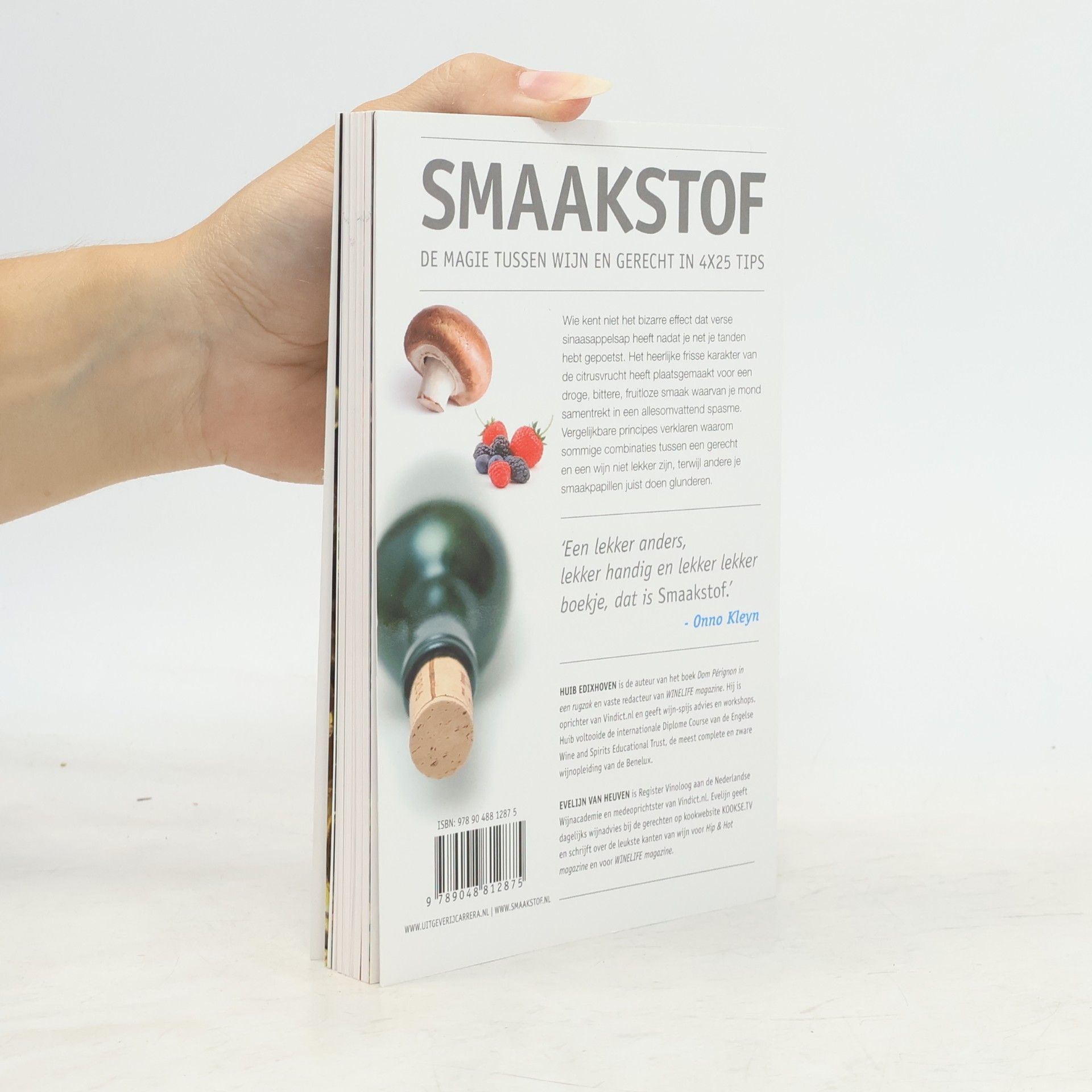Huib Edixhoven Smaakstof: de magie tussen wijn en gerecht in 4x25 tips